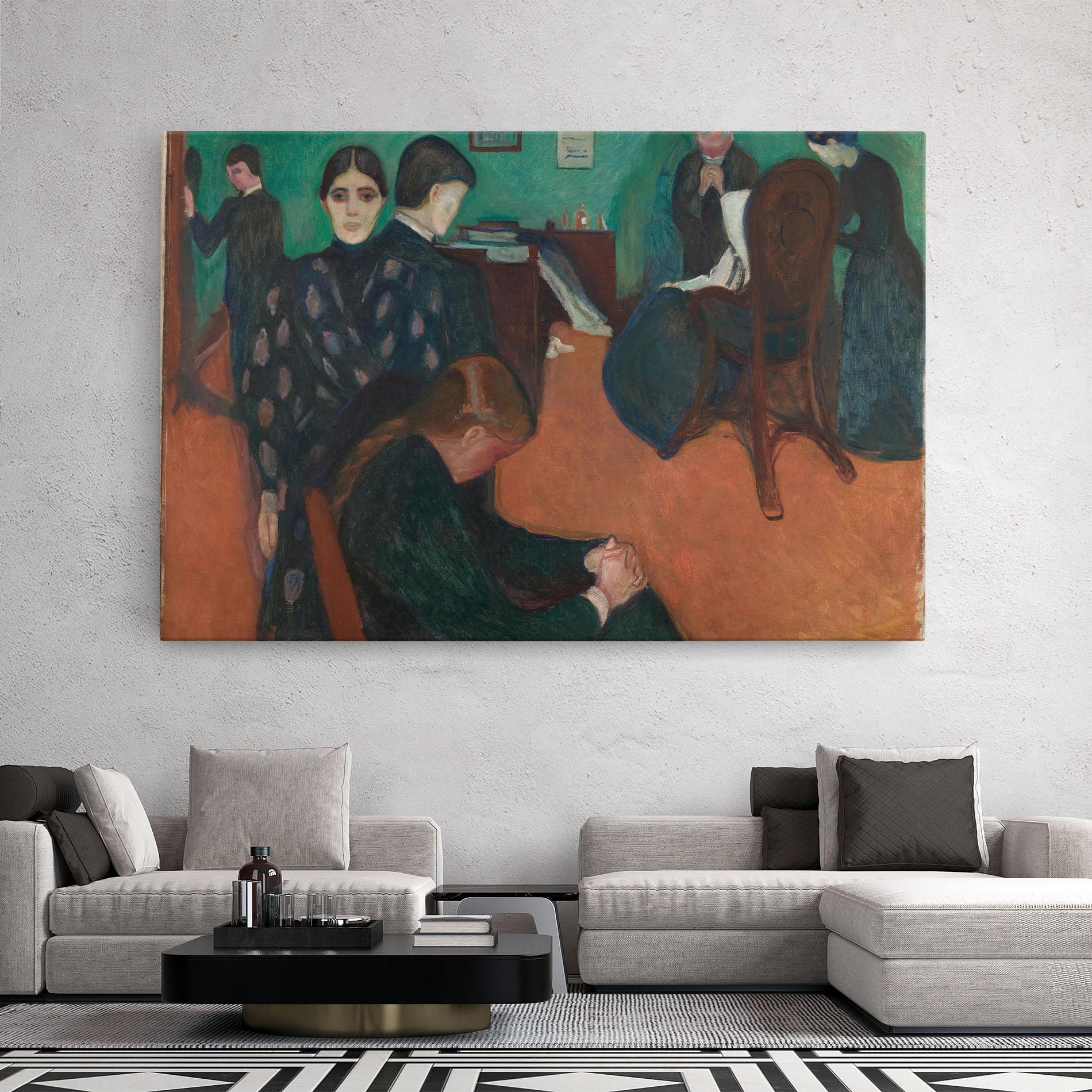 Obraz na Płótnie Death In Sickroom mockup 2