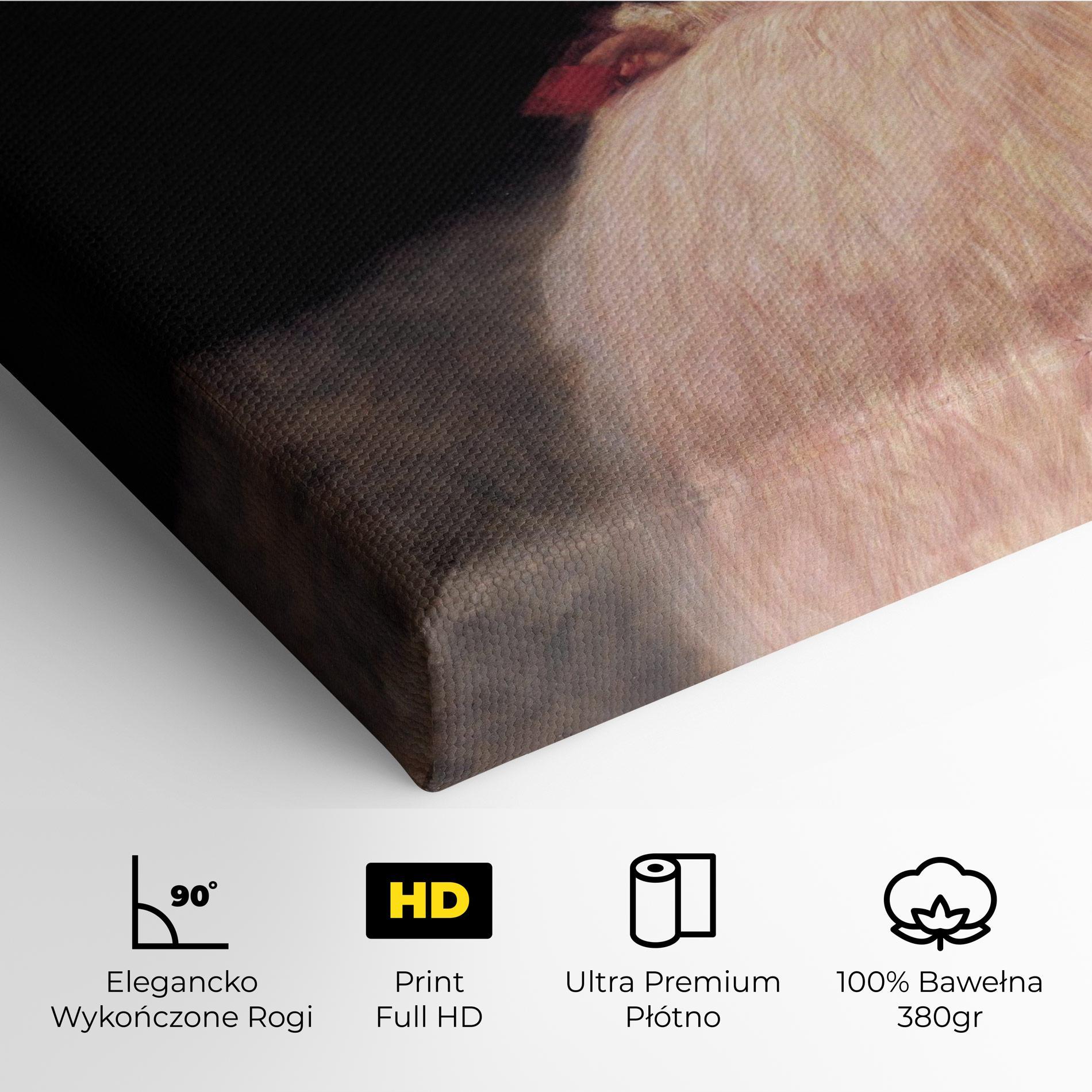 Obraz na Płótnie Gustav Klimt Pink Dress mockup 4