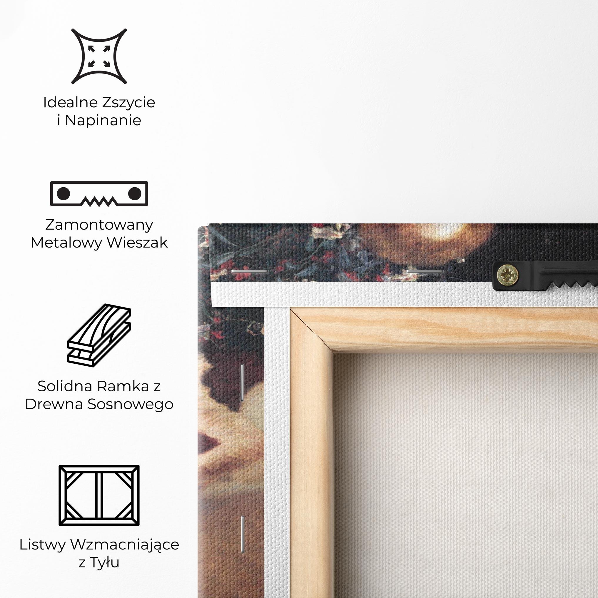 Obraz na Płótnie Gustav Klimt Pink Dress mockup 5