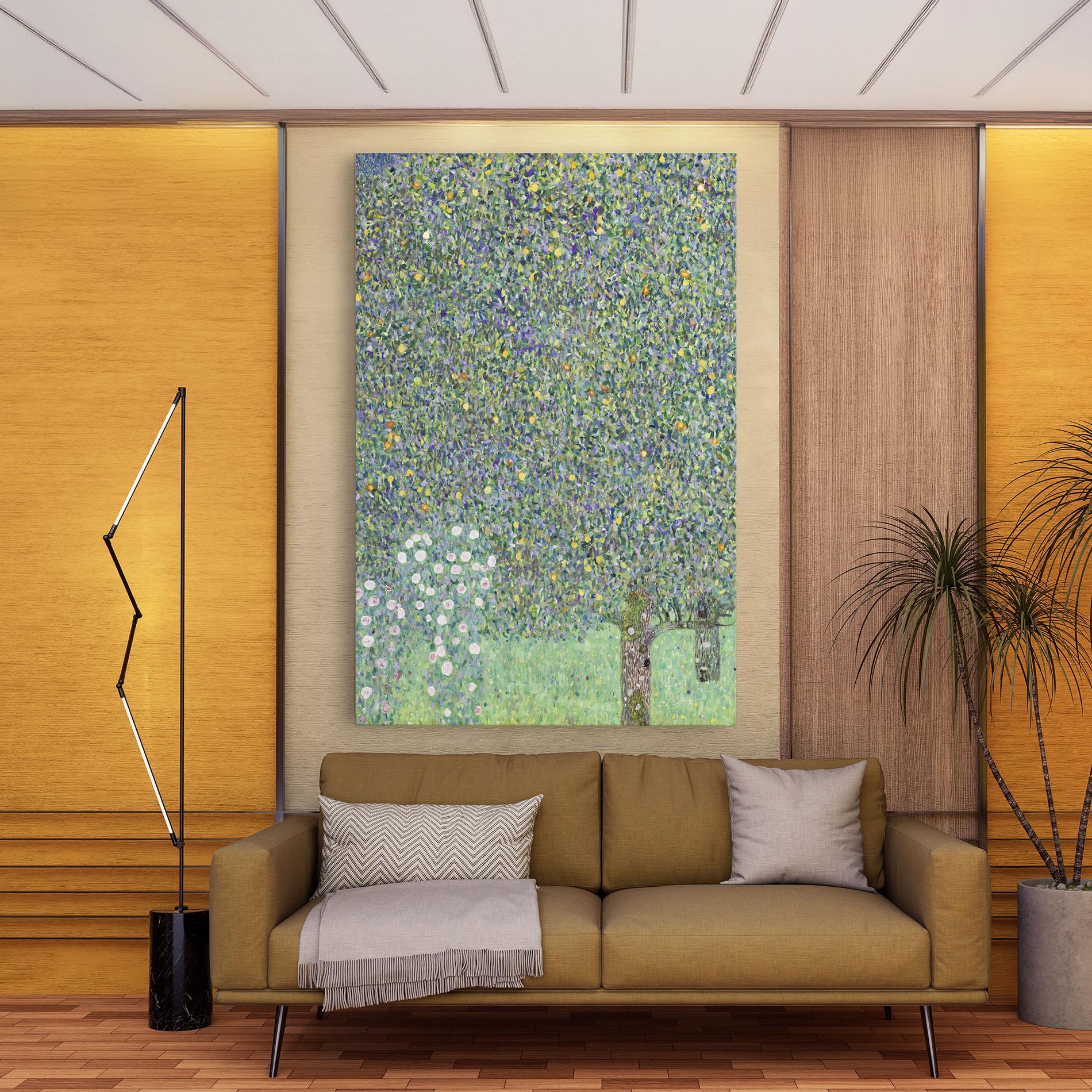 Obraz na Płótnie Rosebushes mockup 9