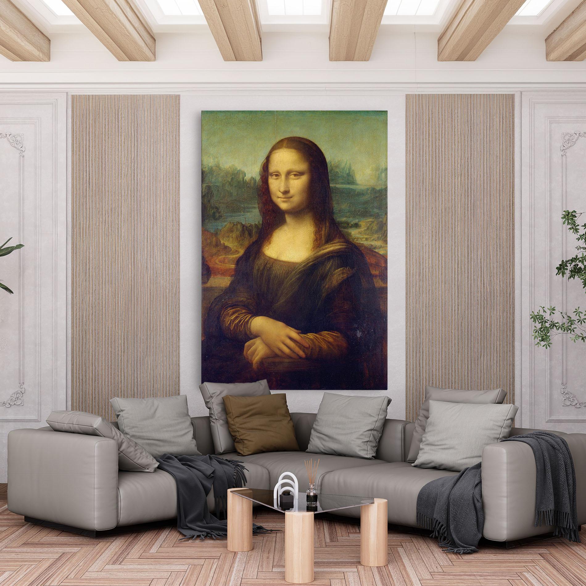 Obraz na Płótnie Gioconda By Leonardo Da Vinci mockup 6