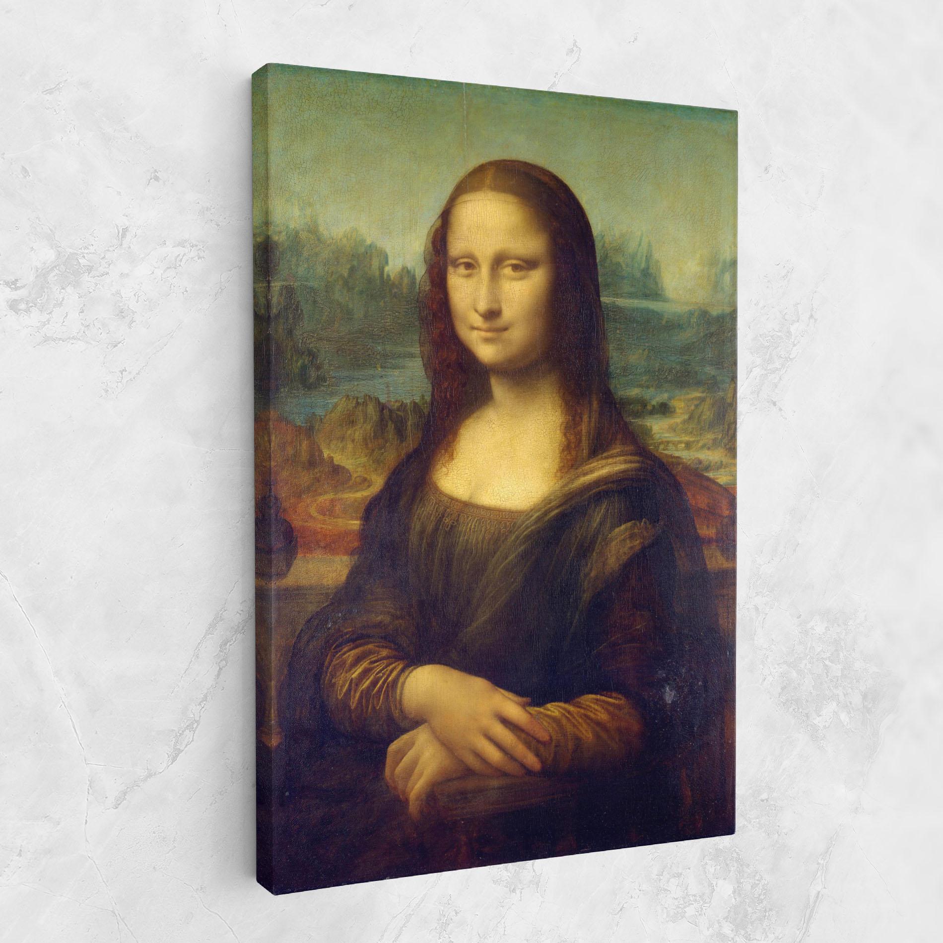 Obraz na Płótnie Gioconda By Leonardo Da Vinci mockup 1