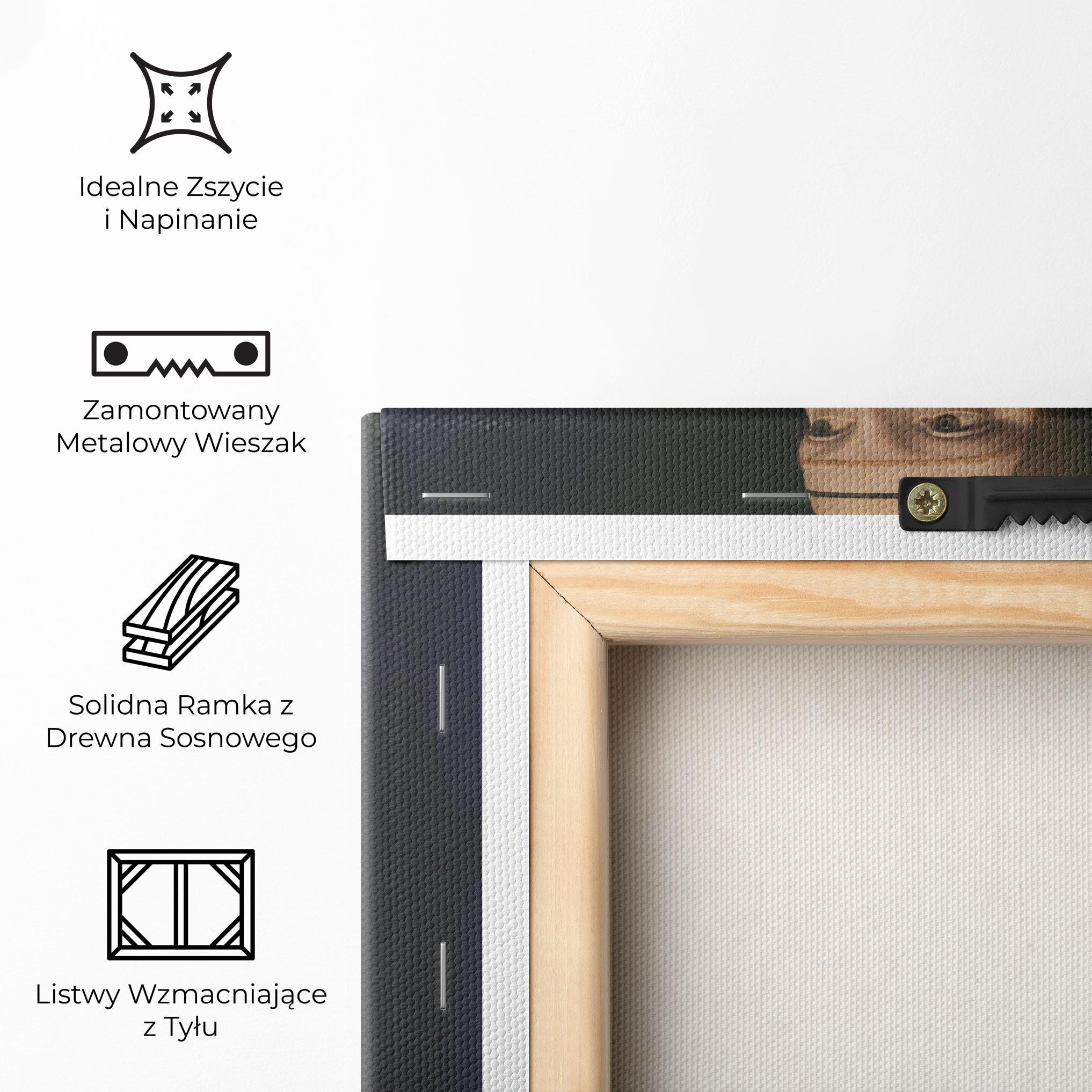 Obraz na Płótnie Lady With An Ermine Leonardo Da Vinci mockup 5