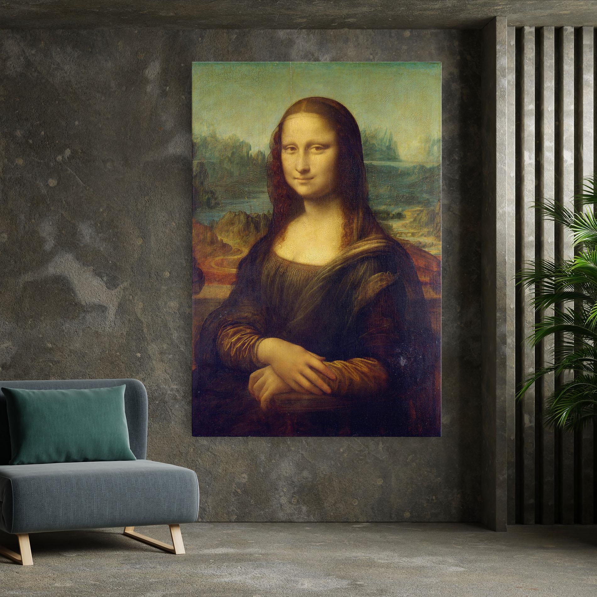 Obraz na Płótnie Gioconda By Leonardo Da Vinci mockup 7