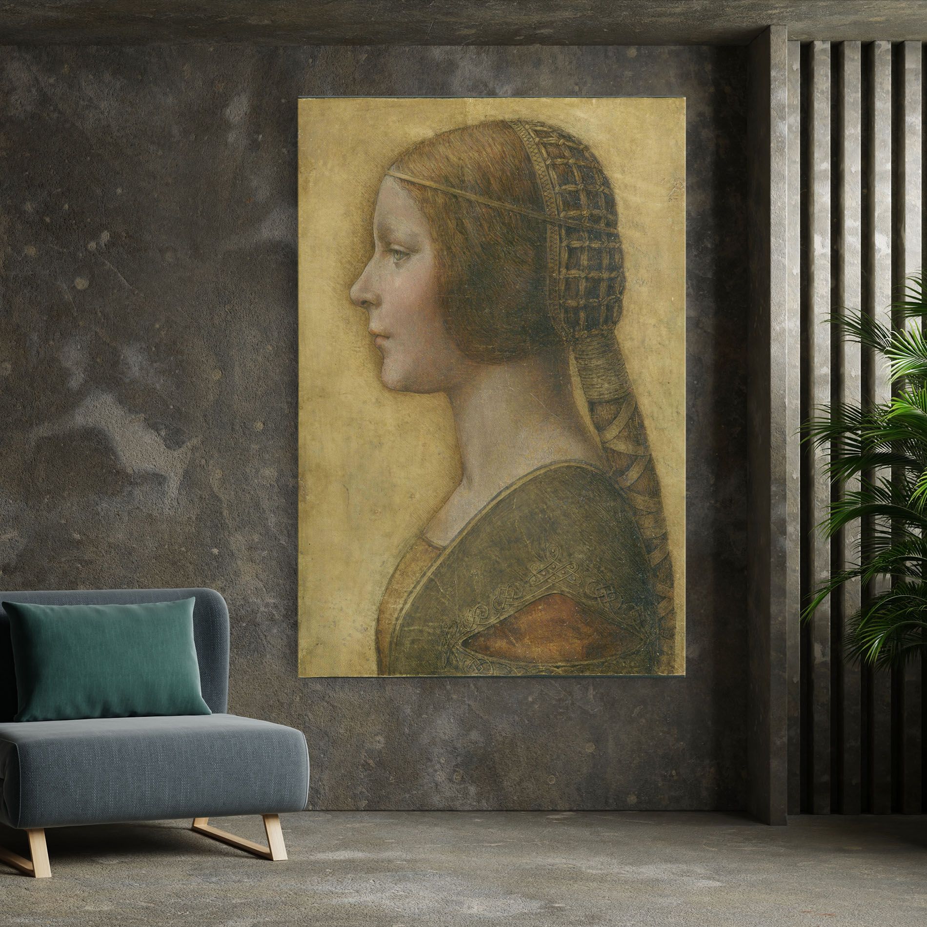 Profile Of A Young Fiancee Da Vinci mockup 7