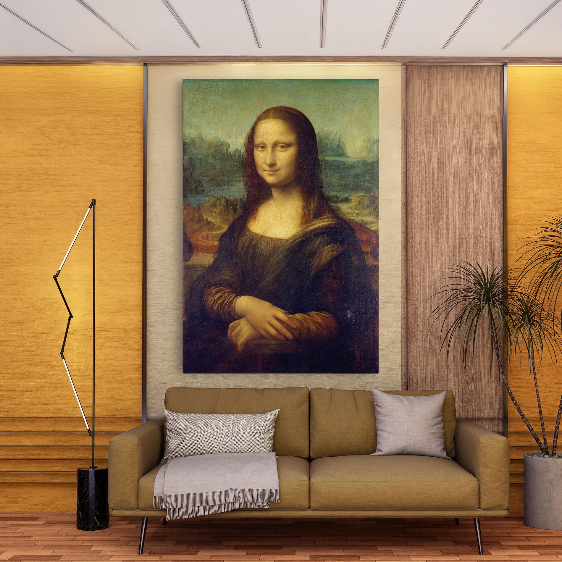 Obraz na Płótnie Gioconda By Leonardo Da Vinci mockup 9
