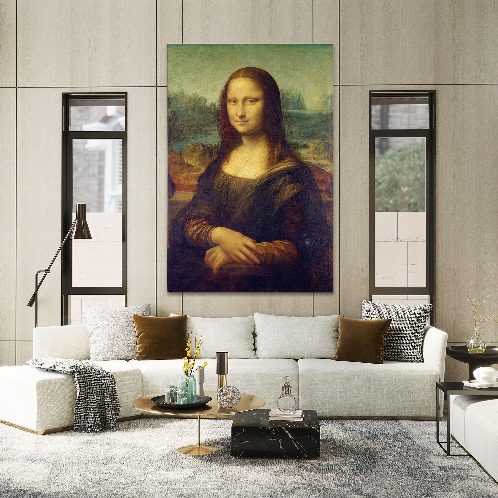 Obraz na Płótnie Gioconda By Leonardo Da Vinci mockup 2