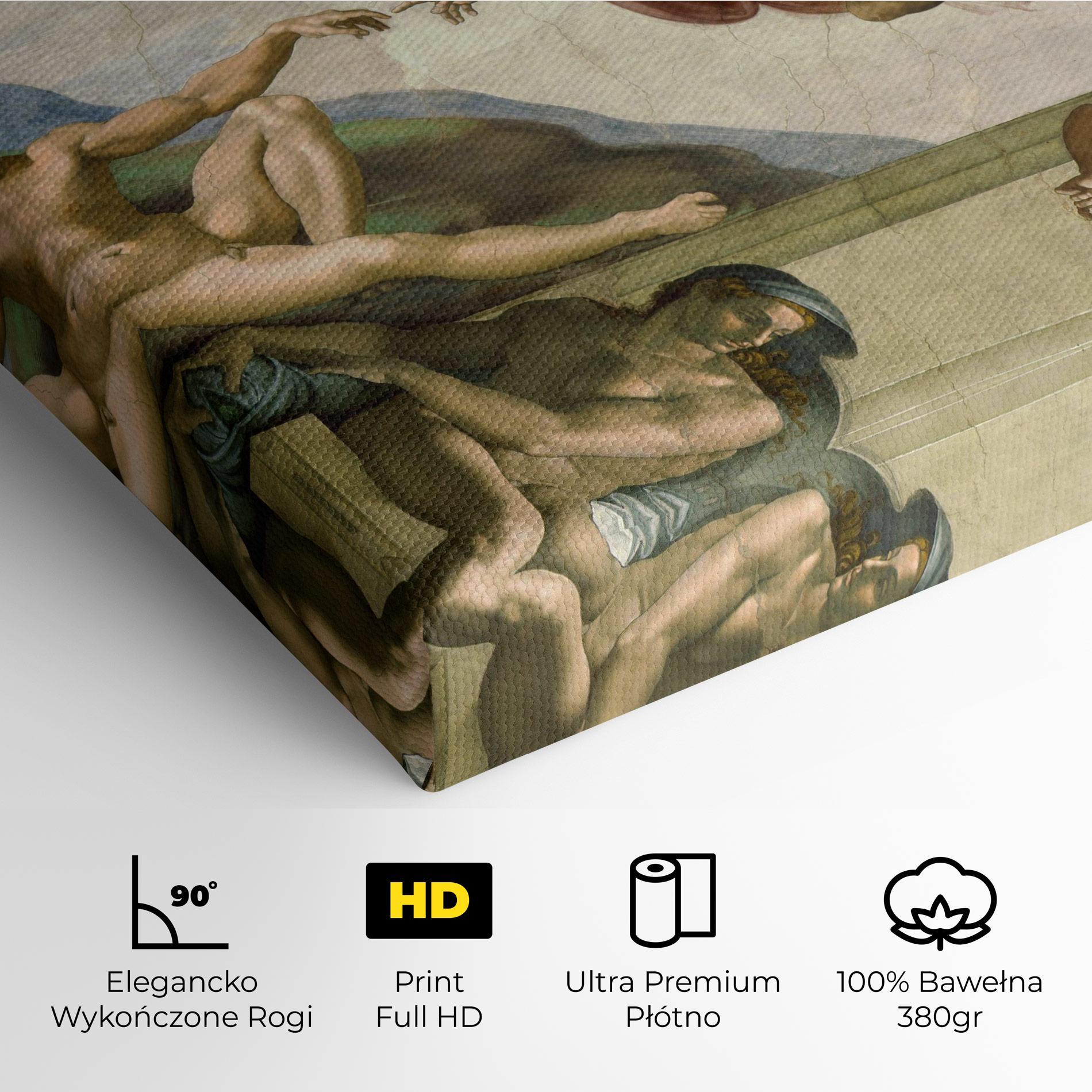 Obraz na Płótnie Creacion De Adam mockup 4