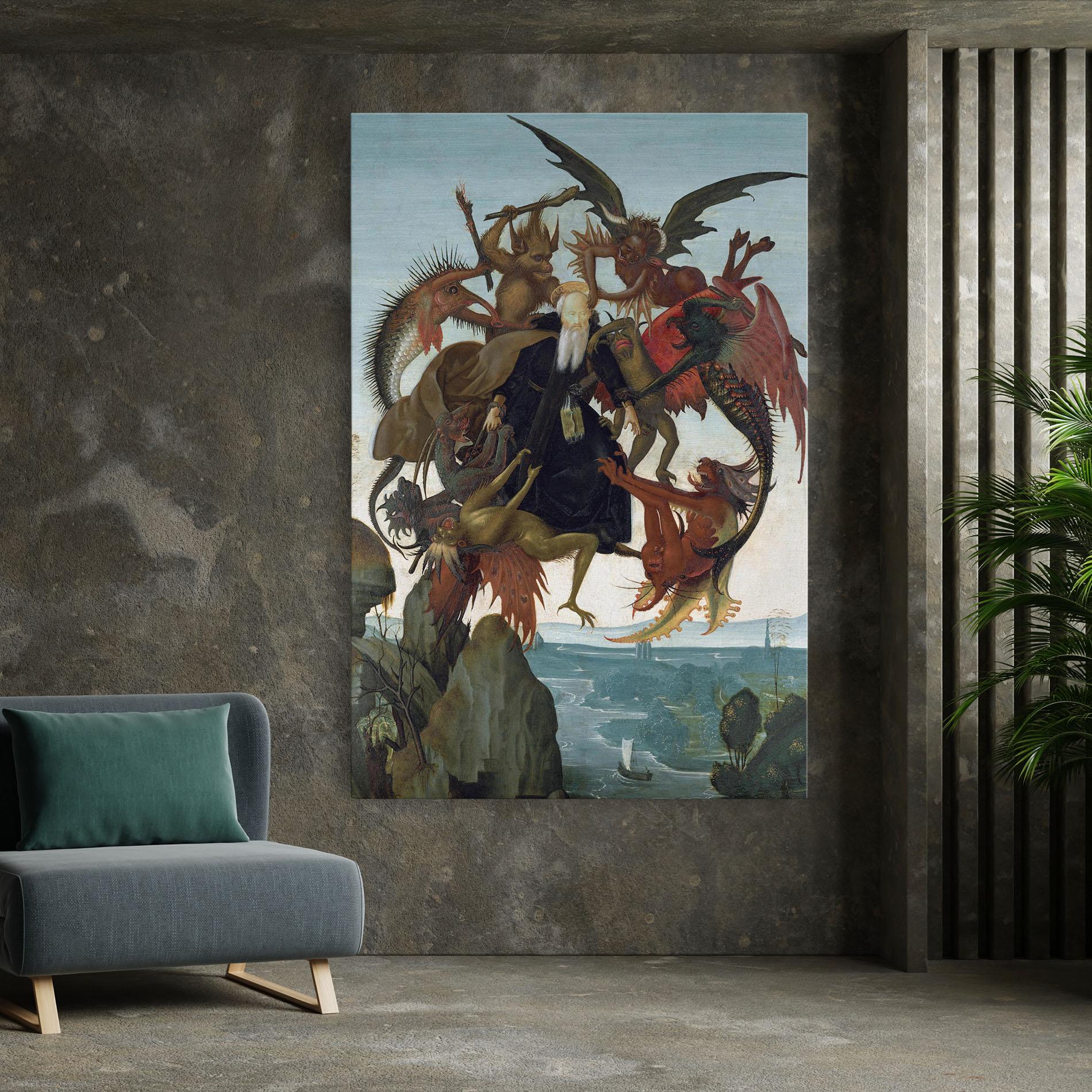 Obraz na Płótnie Torment Of Saint mockup 7