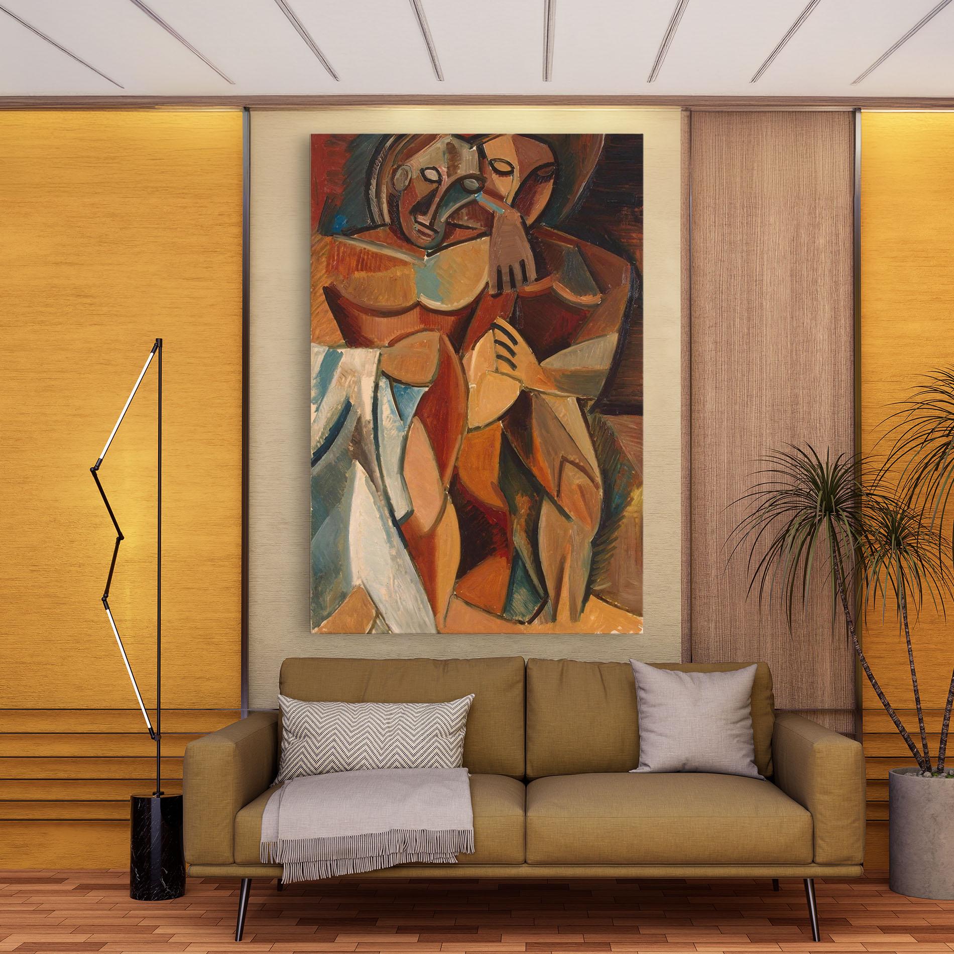 Obraz na Płótnie Friendship Two Nudes mockup 9