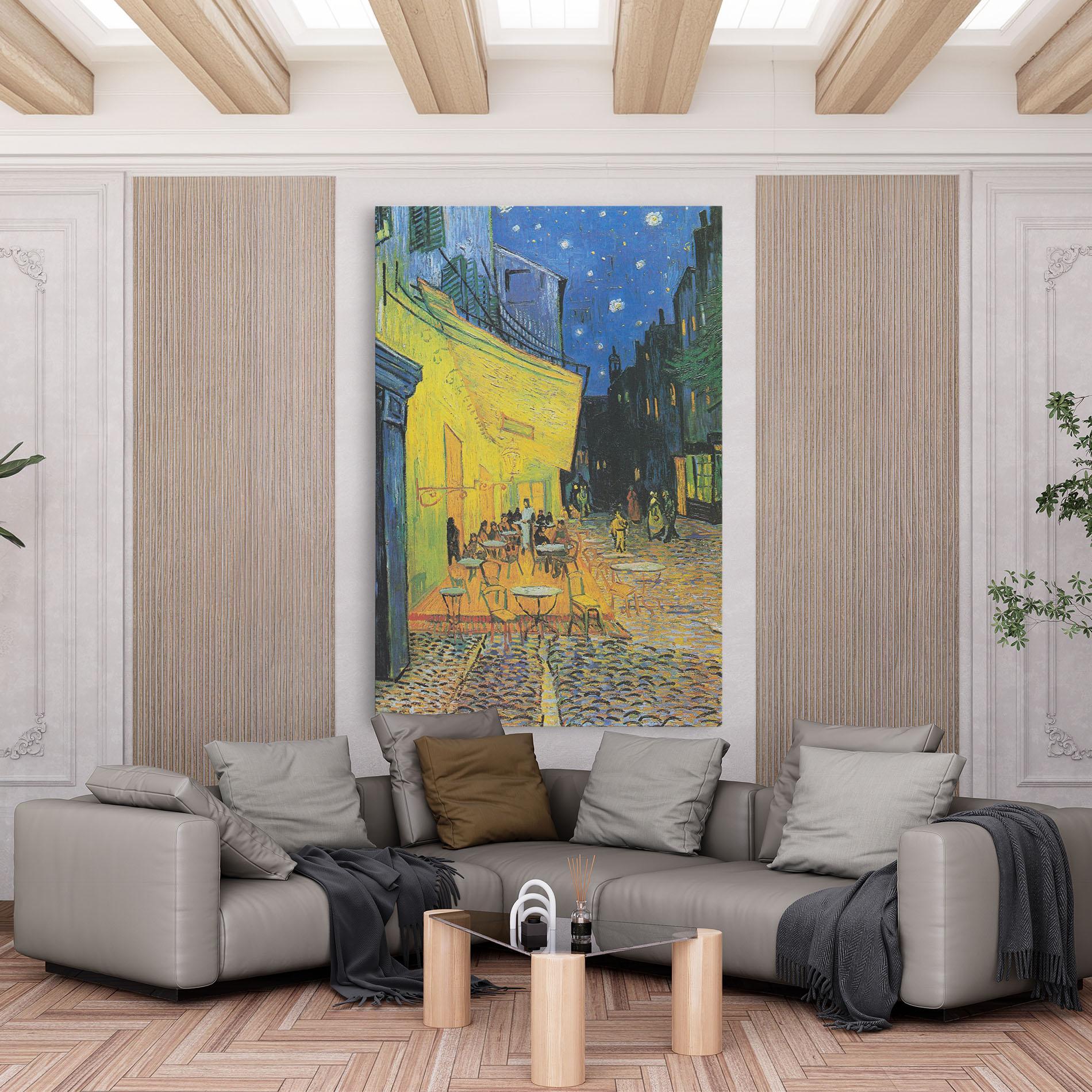 Obraz na Płótnie Cafe Terrace At Night mockup 6