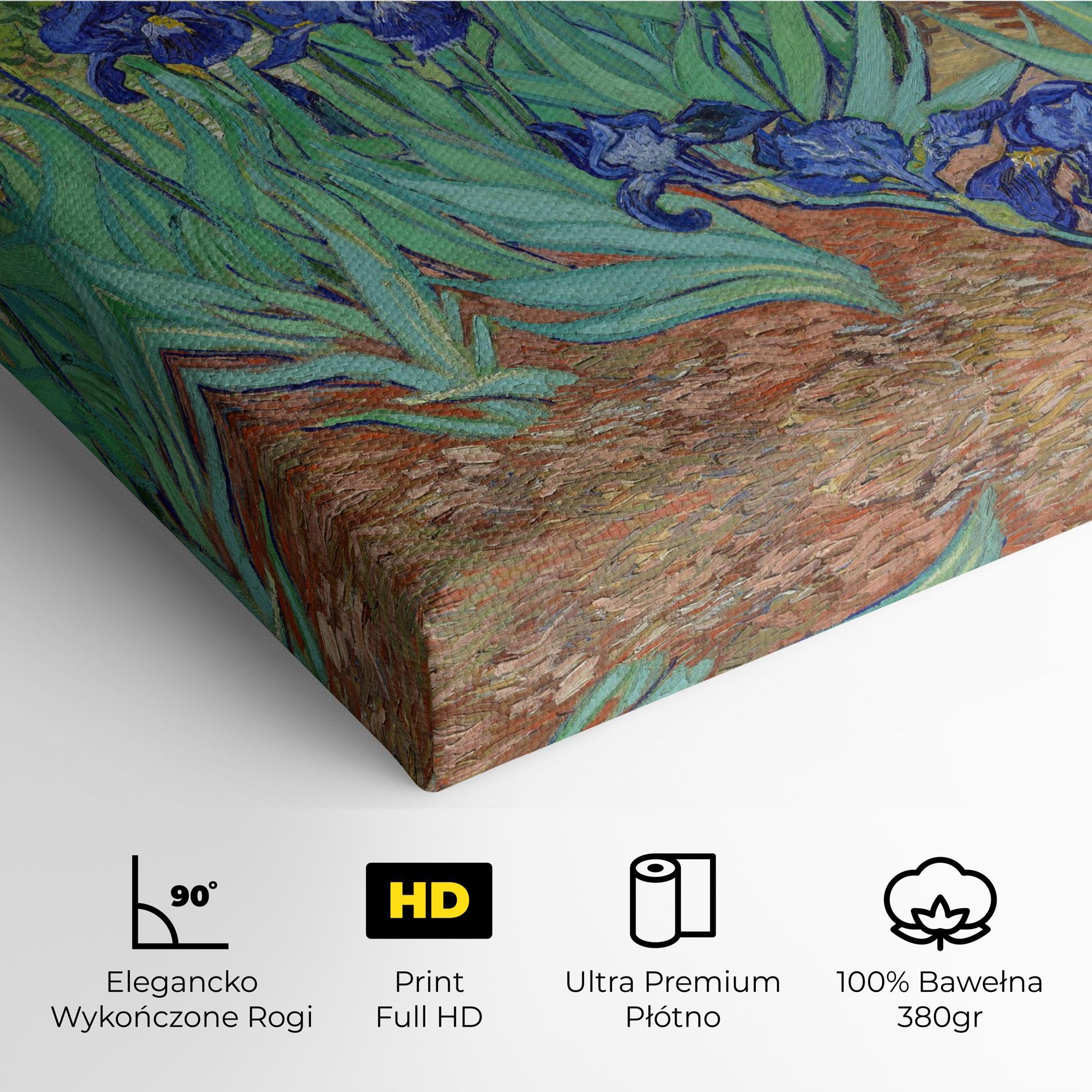 Obraz na Płótnie Irises Van Gogh mockup 4