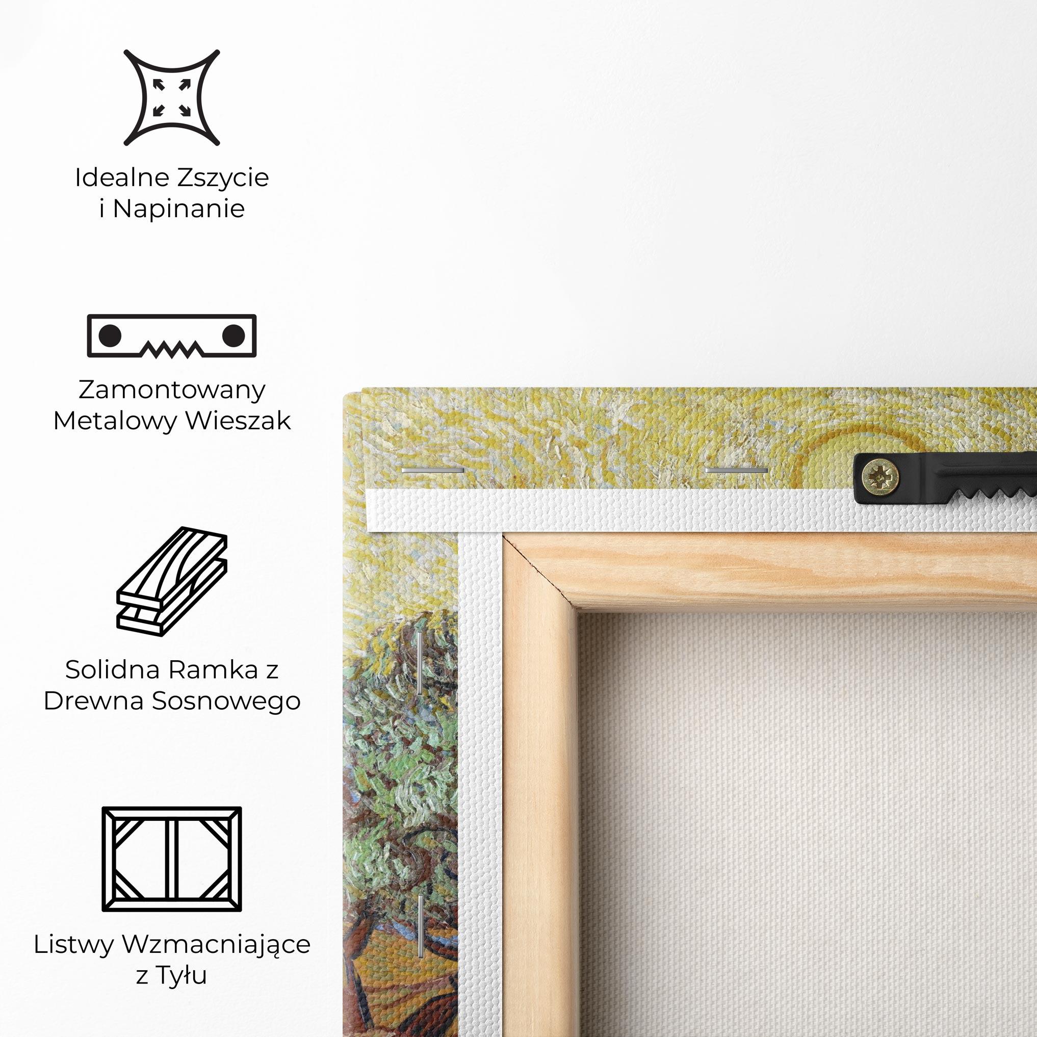 Obraz na Płótnie Gogh Olive Trees mockup 5