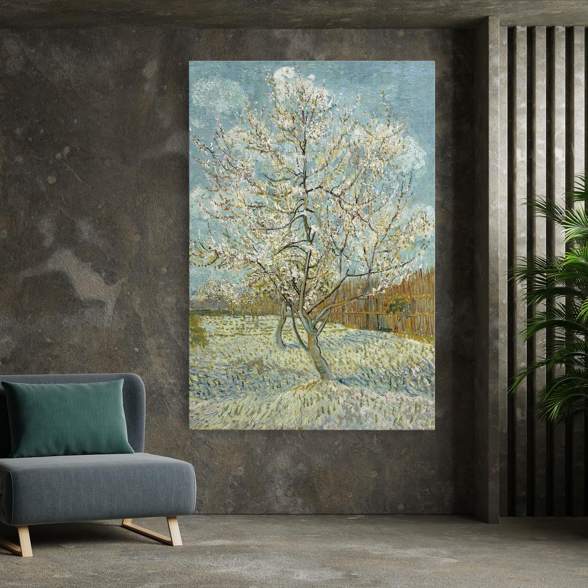 Obraz na Płótnie De Roze Perzikboom mockup 7