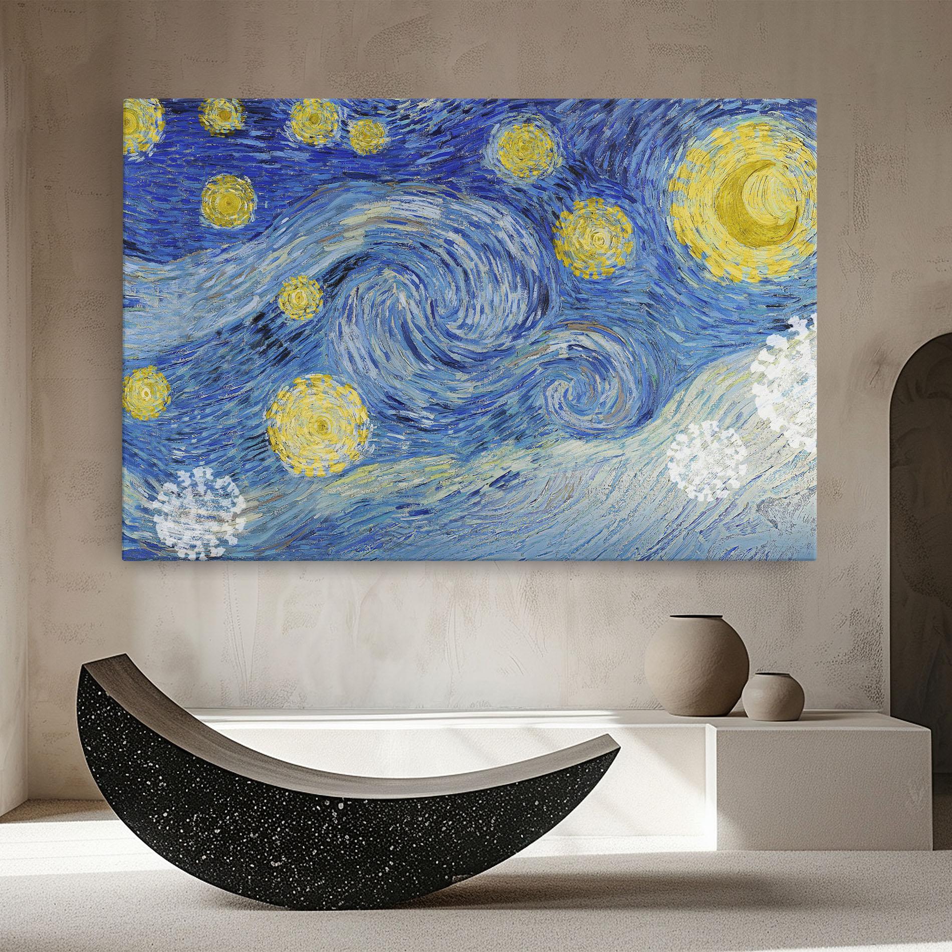 Obraz na Płótnie Van Gogh Starry Night mockup 8