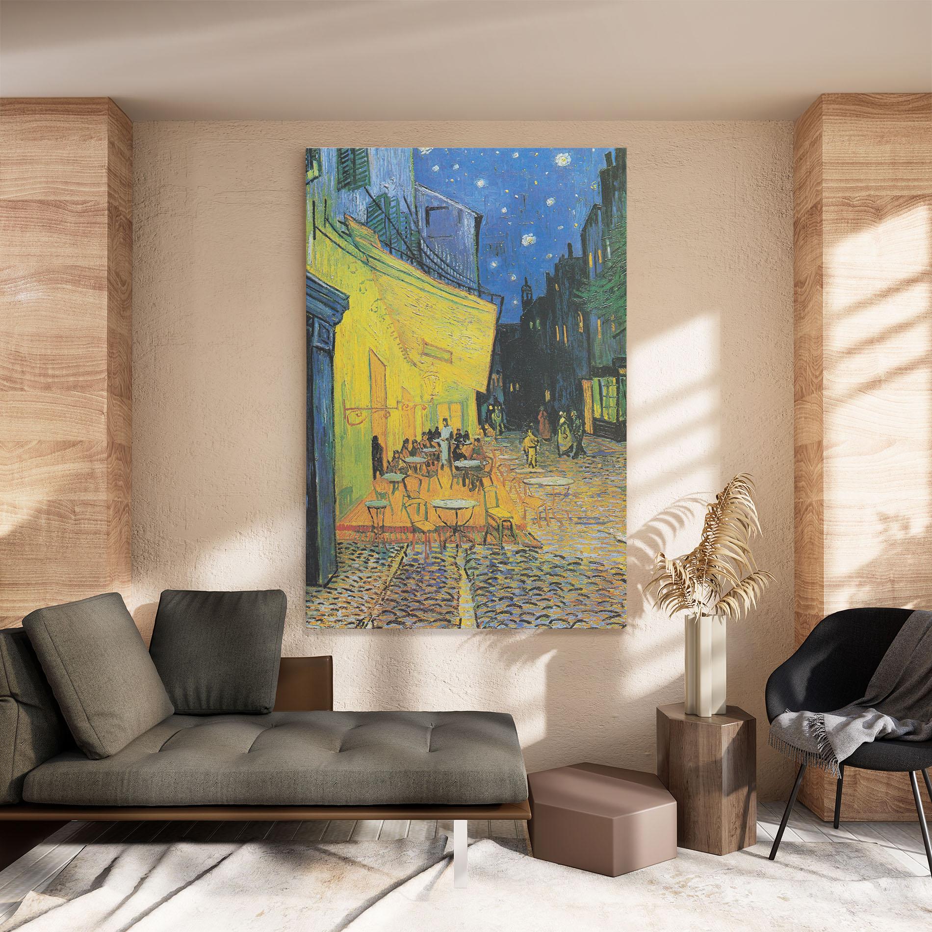 Obraz na Płótnie Cafe Terrace At Night mockup 8