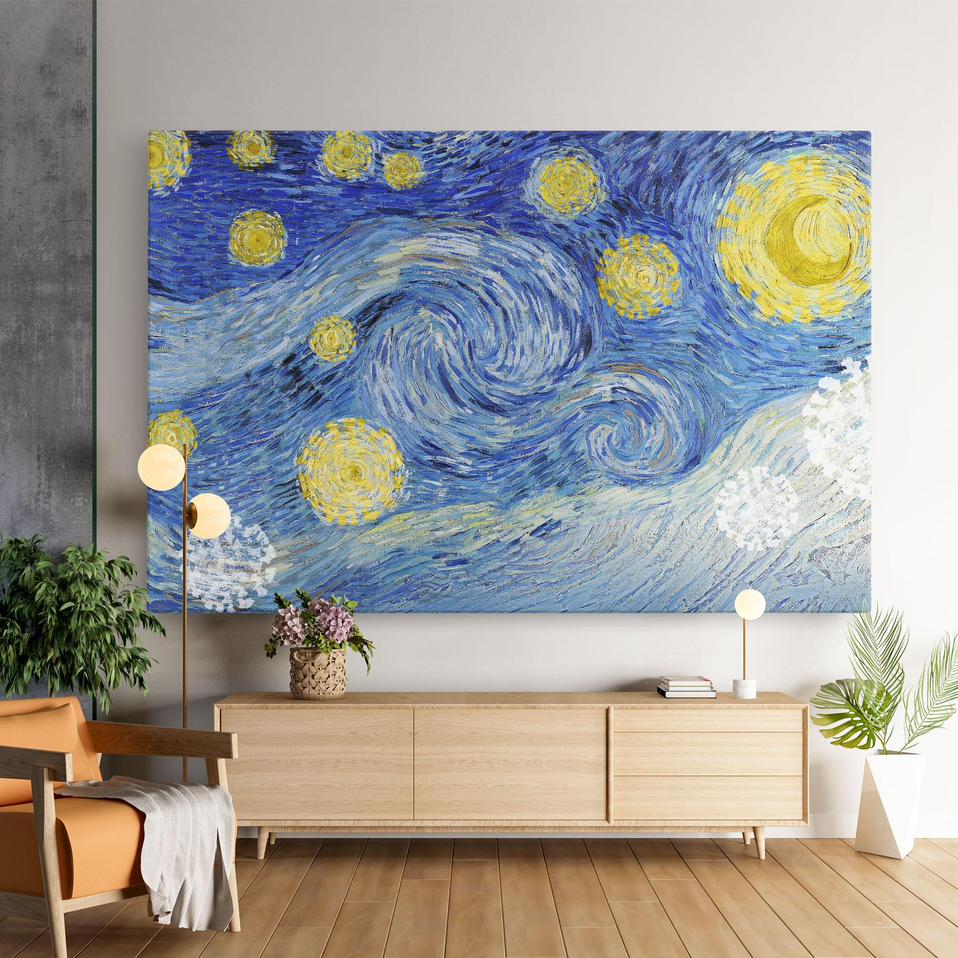 Obraz na Płótnie Van Gogh Starry Night mockup 9