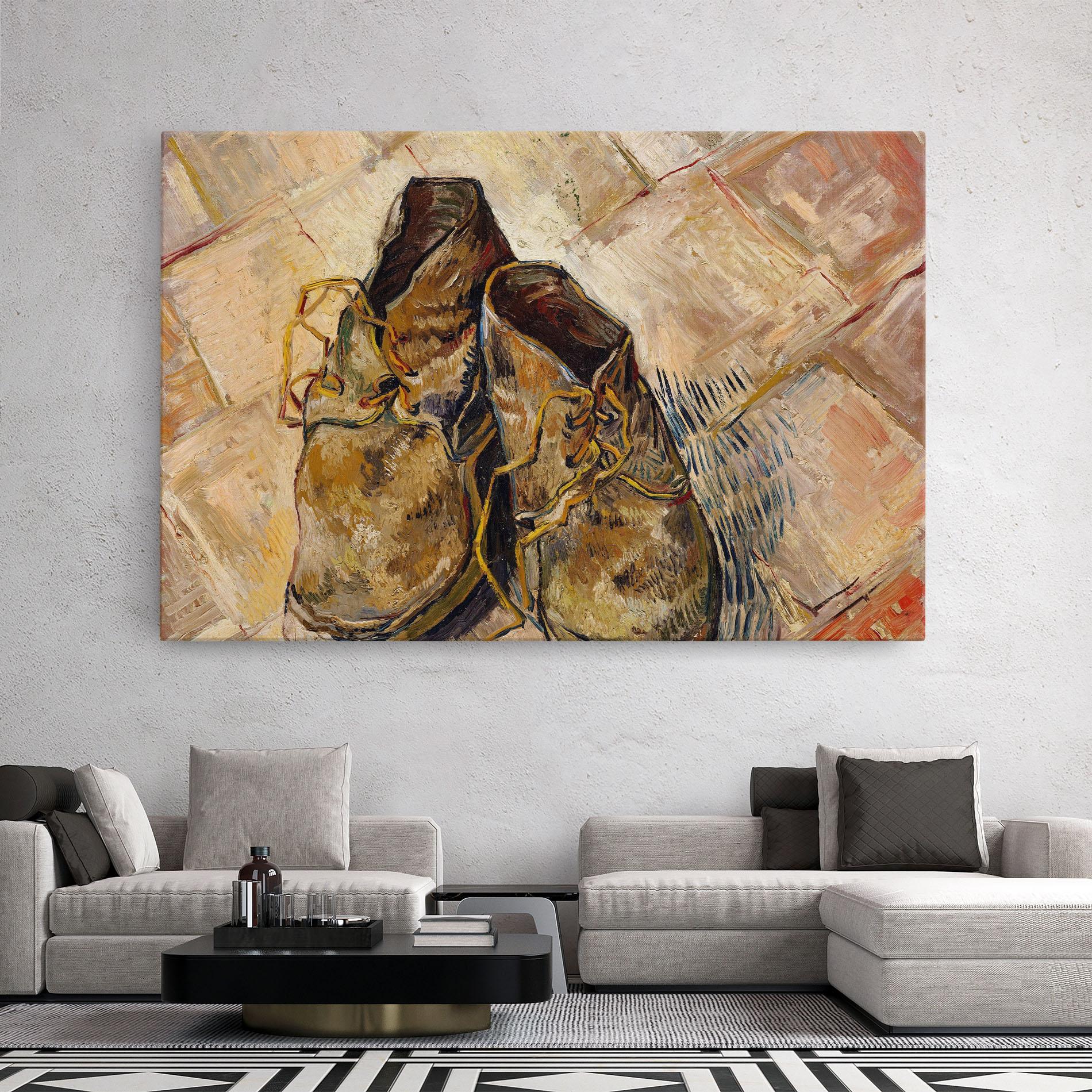 Obraz na Płótnie Shoes Van Gogh mockup 2