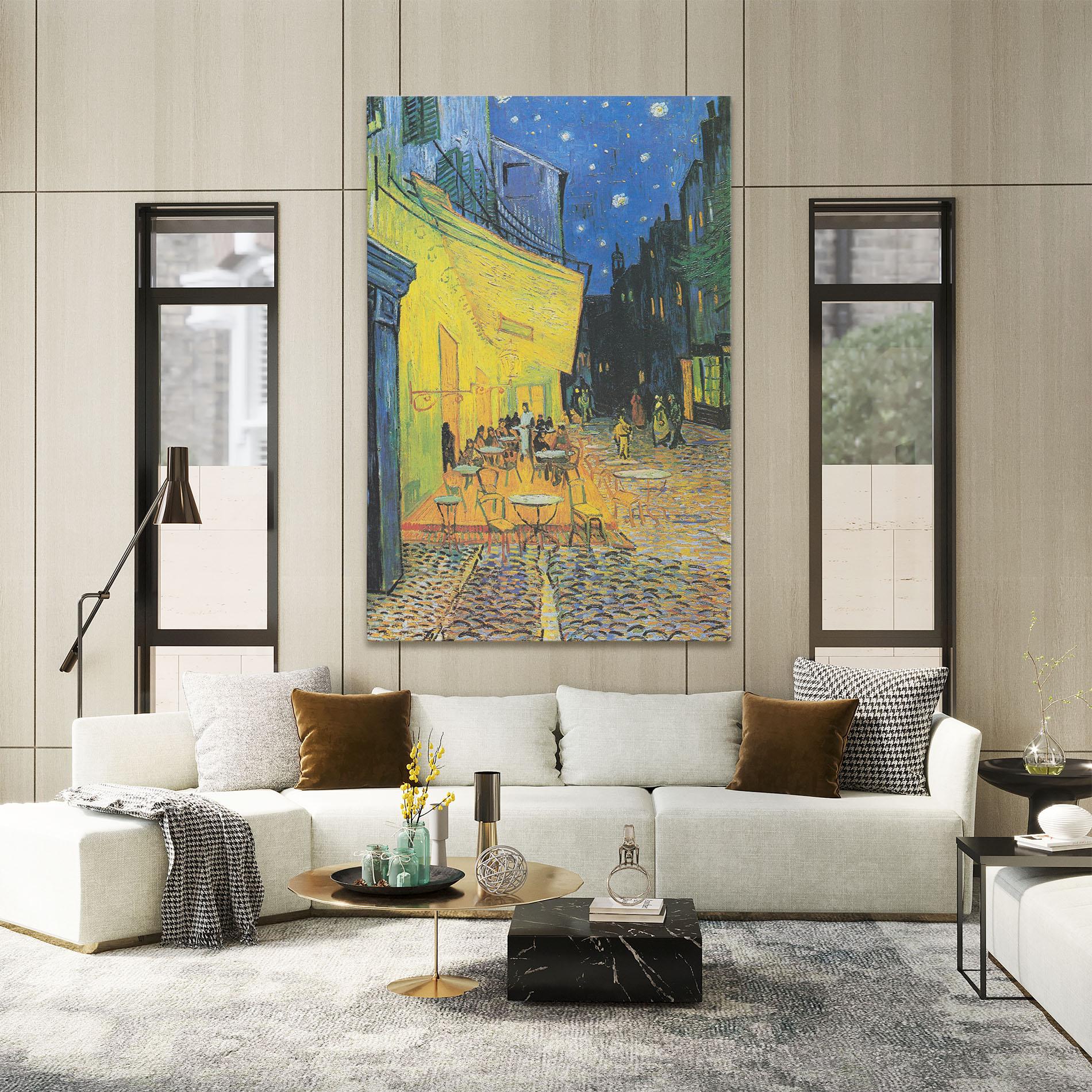 Obraz na Płótnie Cafe Terrace At Night mockup 2