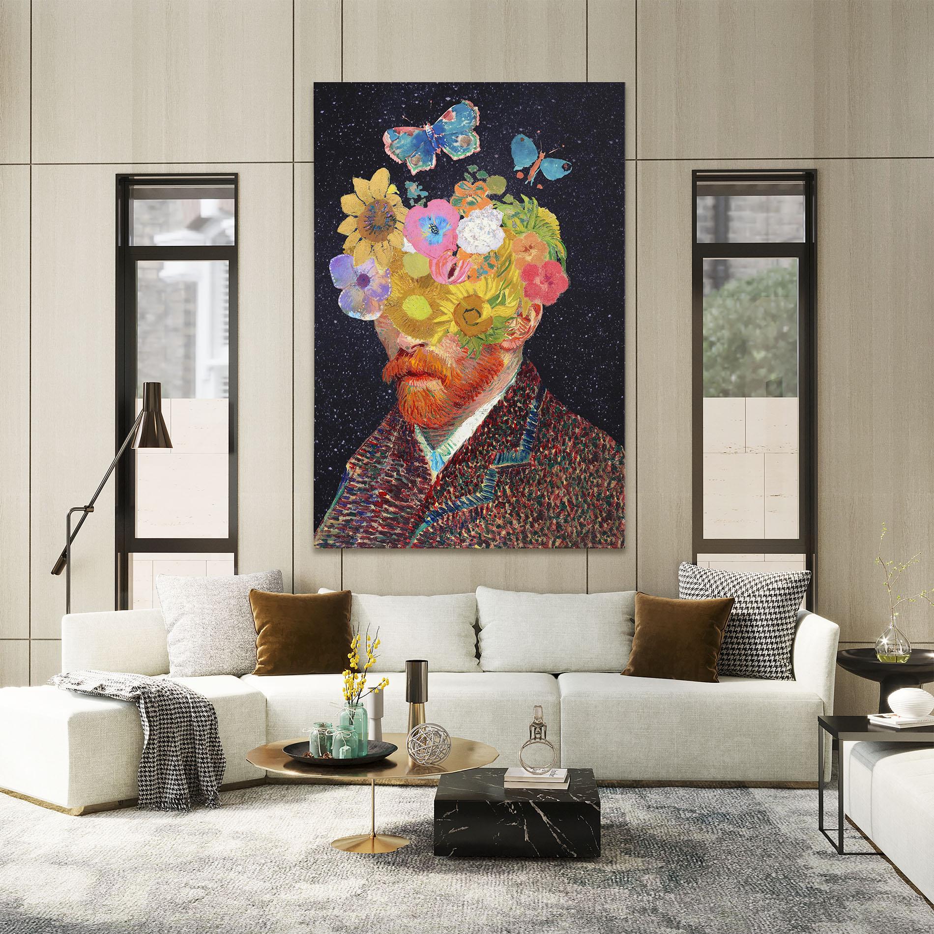 Obraz na Płótnie Flower Self Portrait mockup 2