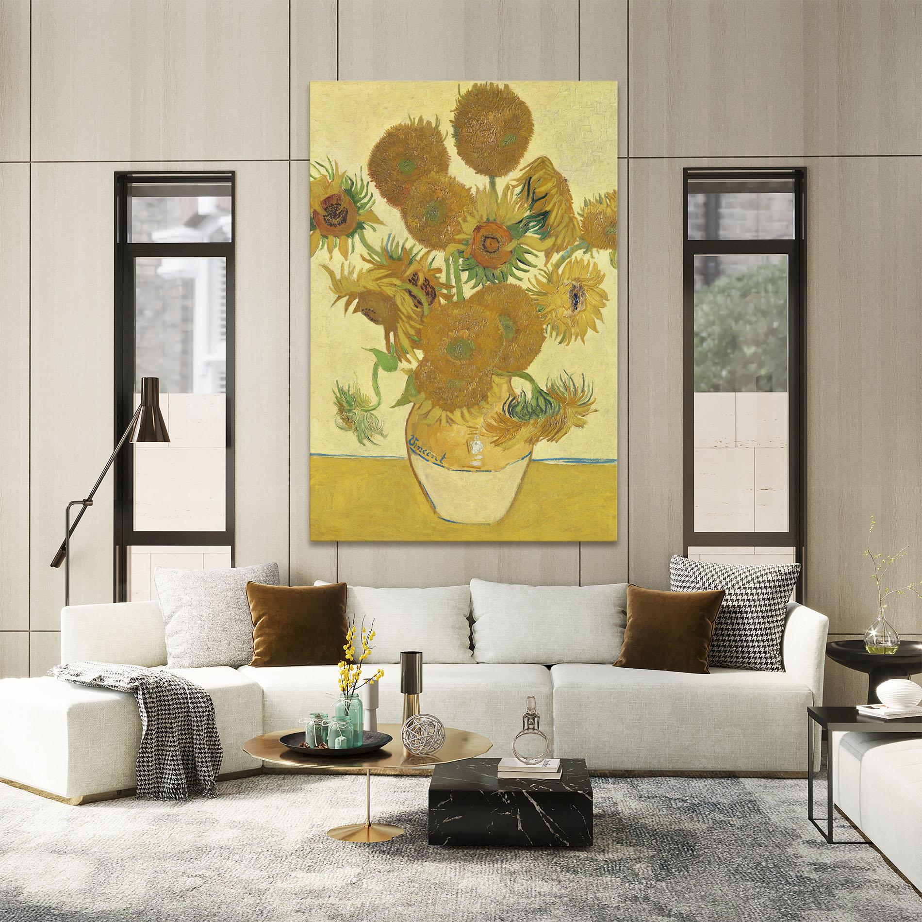 Obraz na Płótnie Sunflowers Vase Art mockup 2