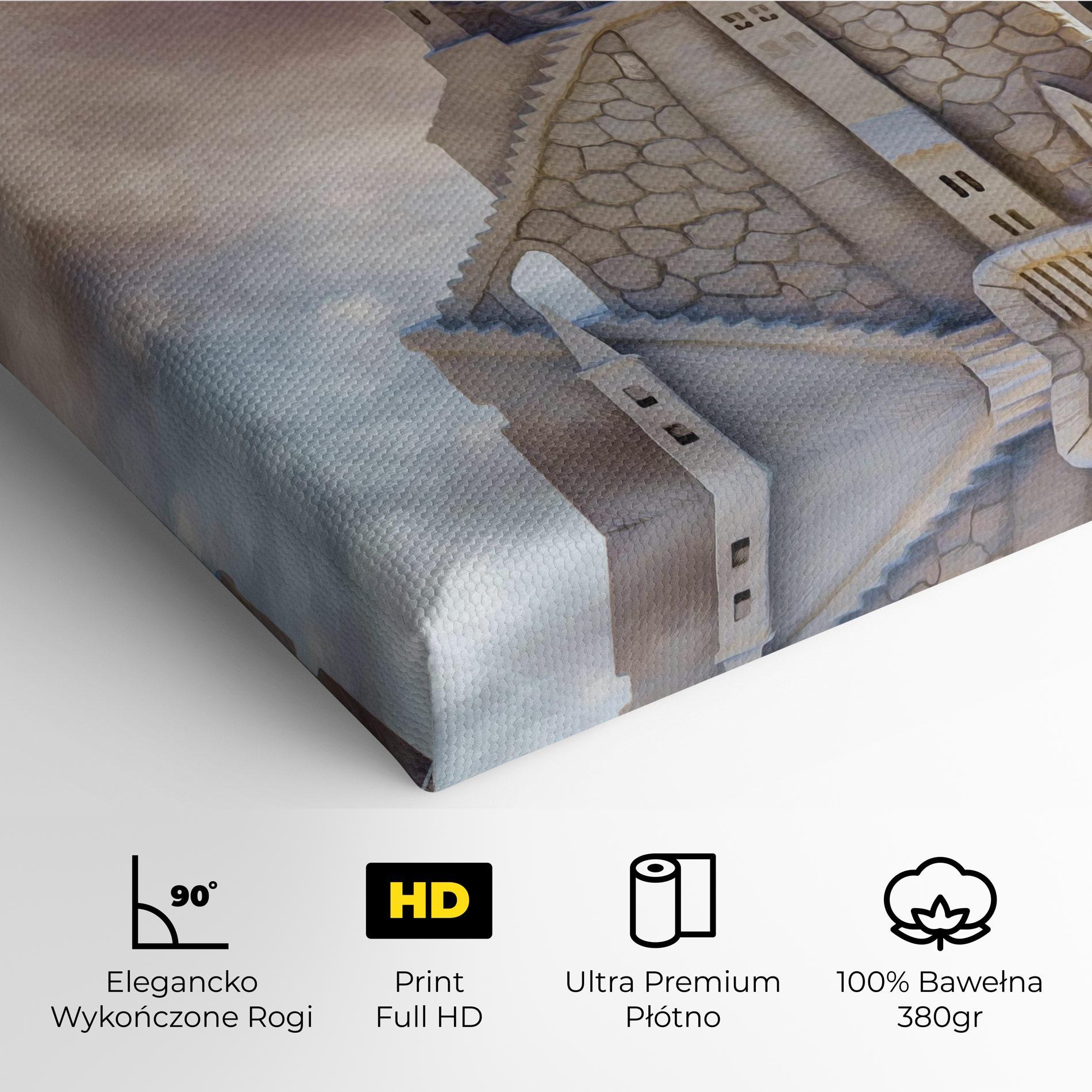 Obraz na Płótnie Cream Castle mockup 4