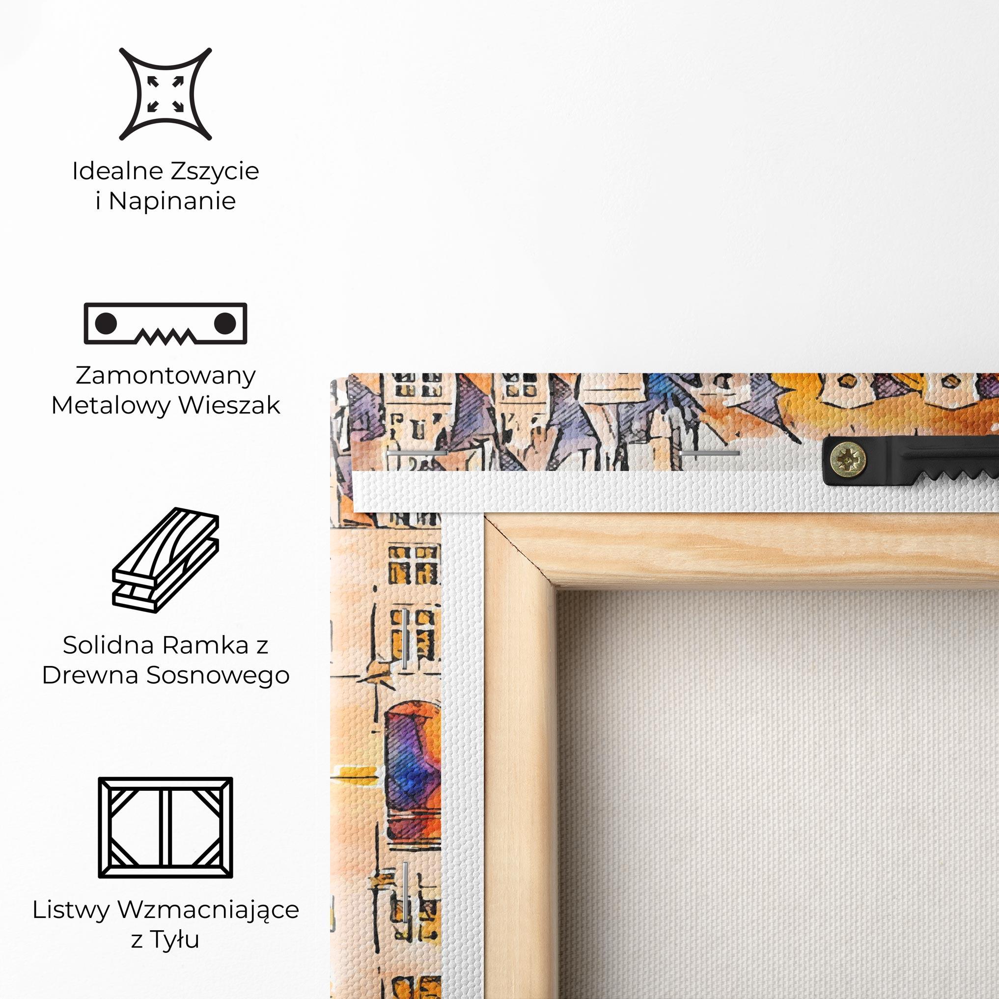 Obraz na Płótnie Blue Orange Castle mockup 5