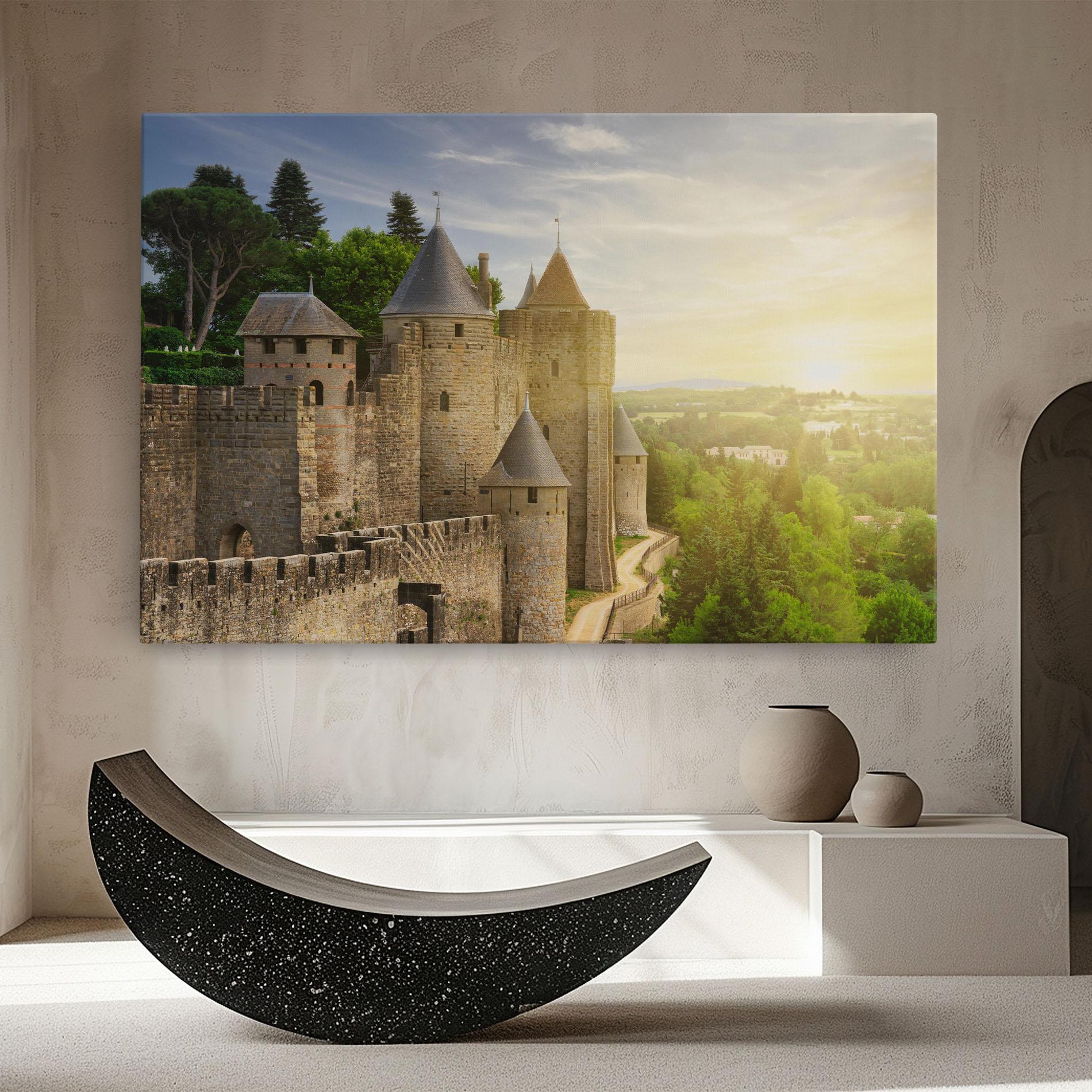 Obraz na Płótnie Carcassonne France mockup 8