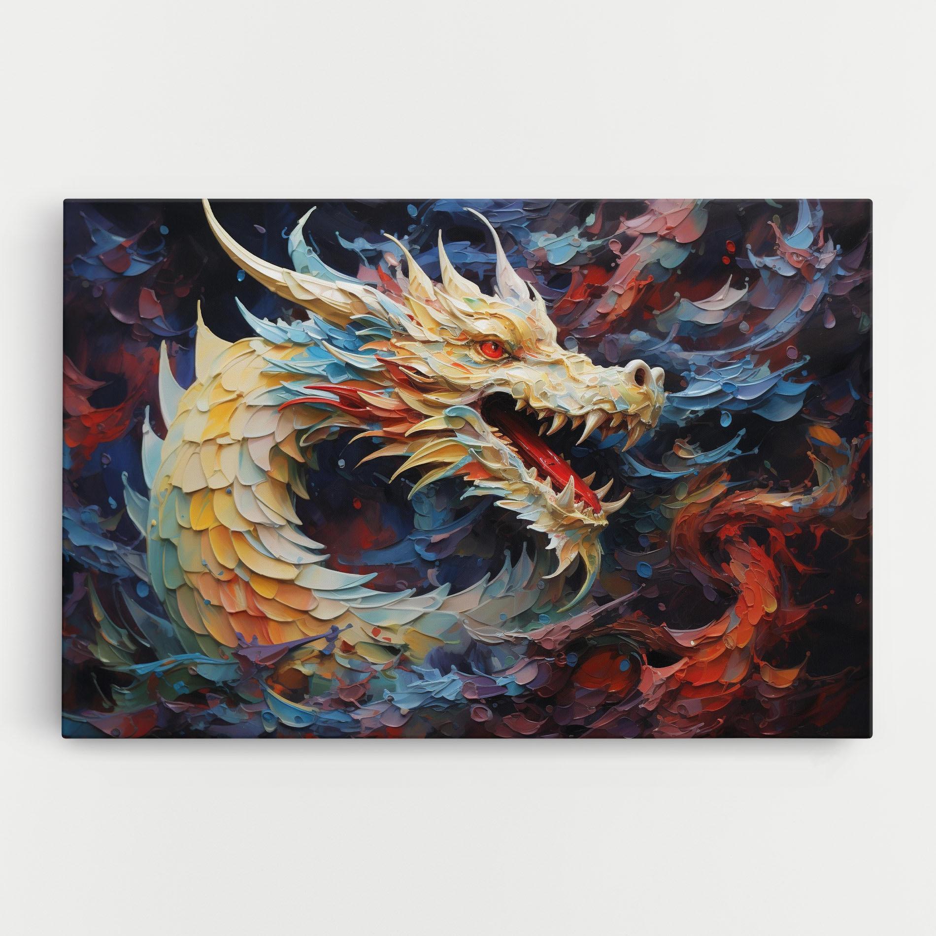 Obraz na Płótnie Fantasy Dragon Art mockup 0