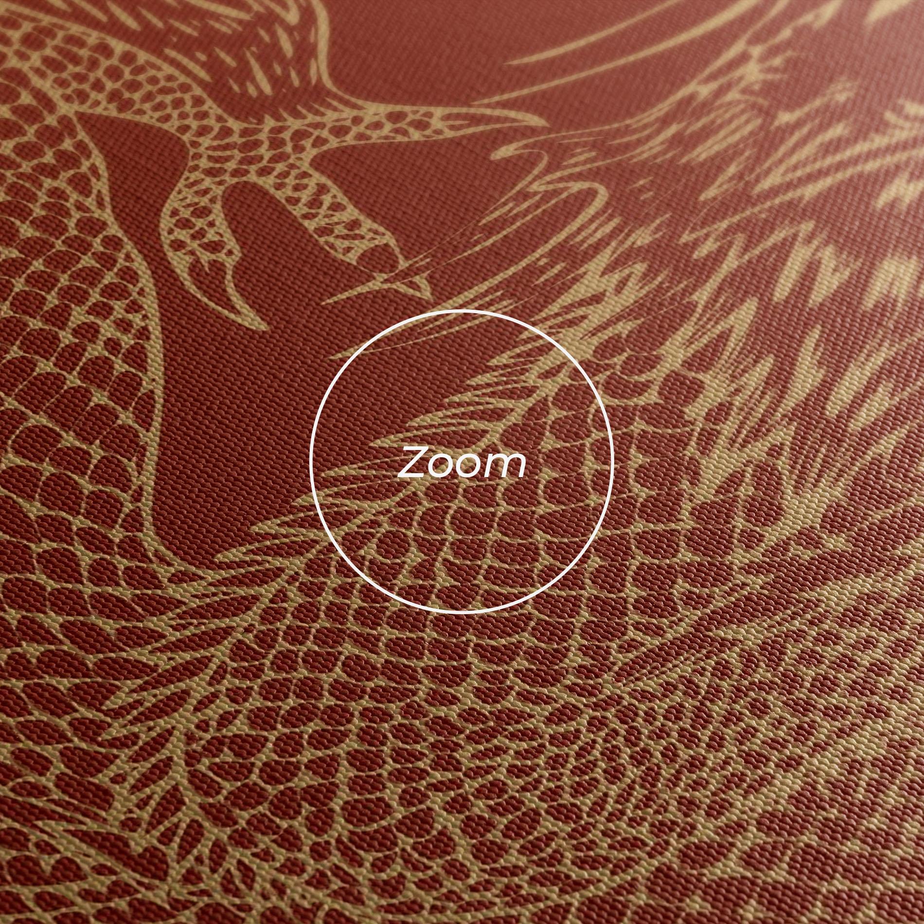 Obraz na Płótnie Chinese Dragon Red mockup 3