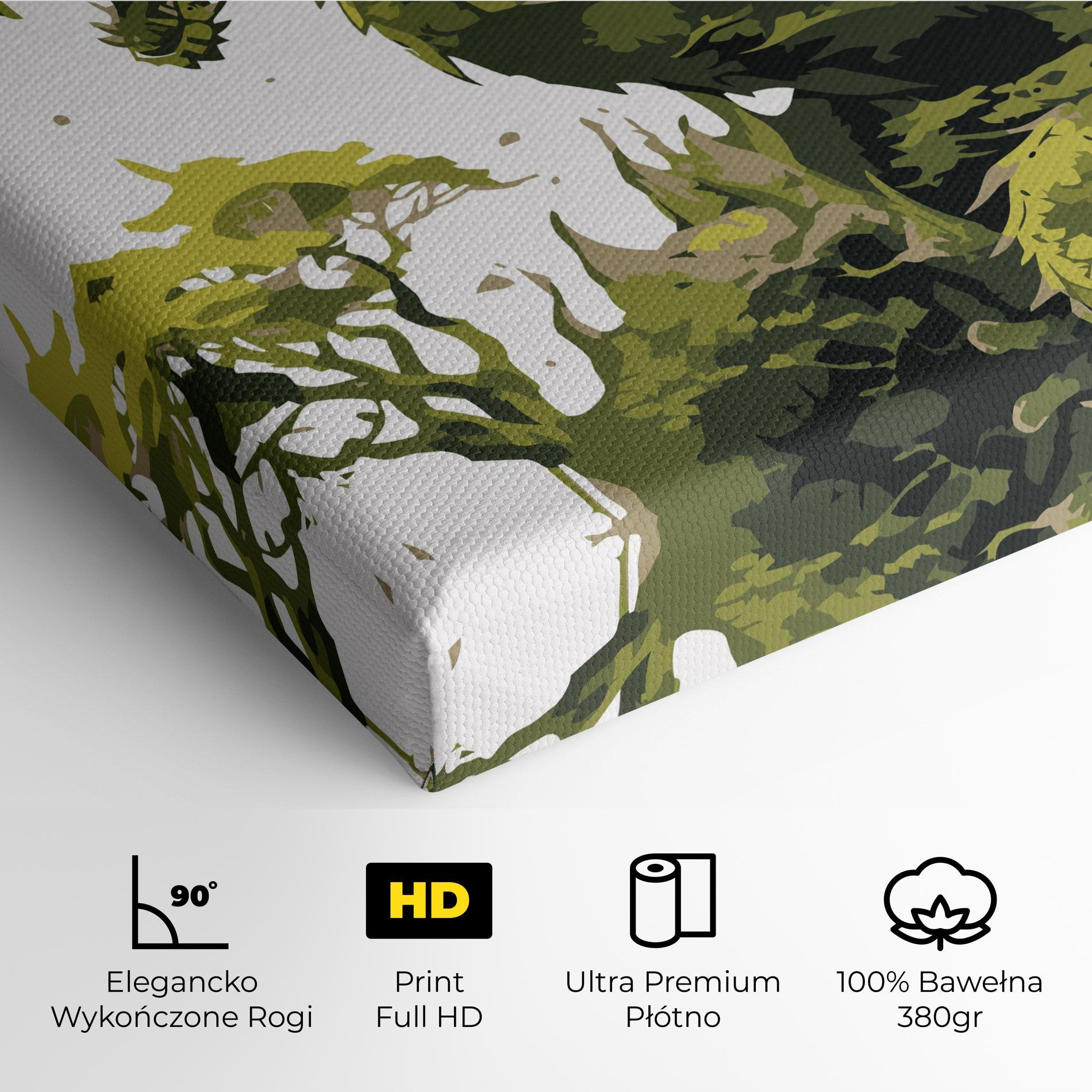 Obraz na Płótnie Green Nature Dragon mockup 4