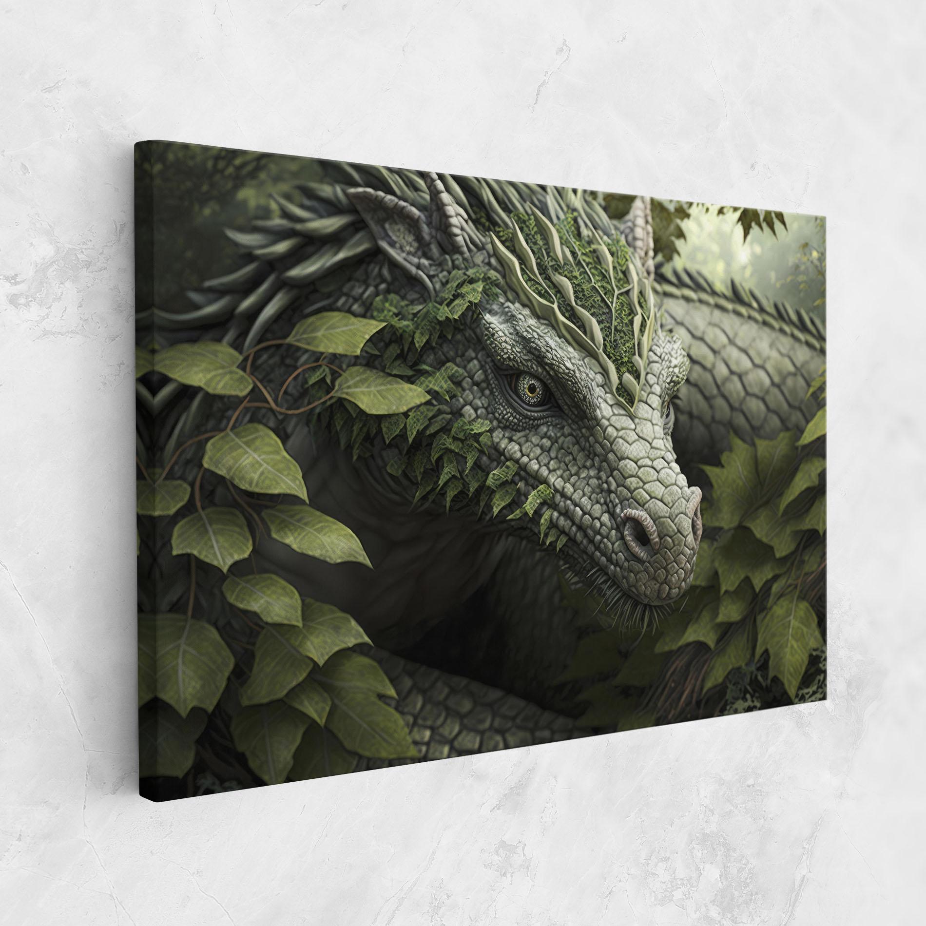 Obraz na Płótnie Ancient Forest Dragon mockup 1