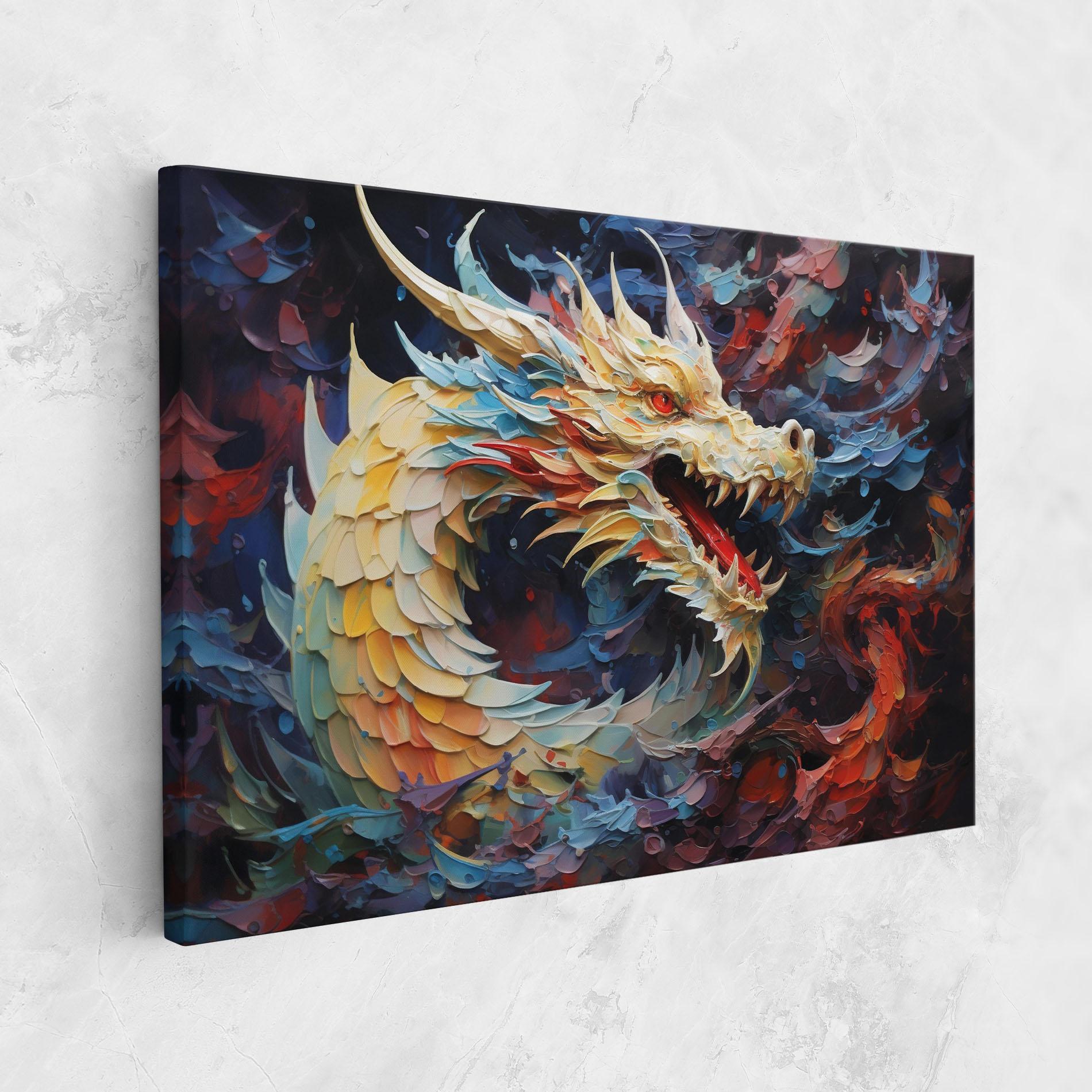 Obraz na Płótnie Fantasy Dragon Art mockup 1