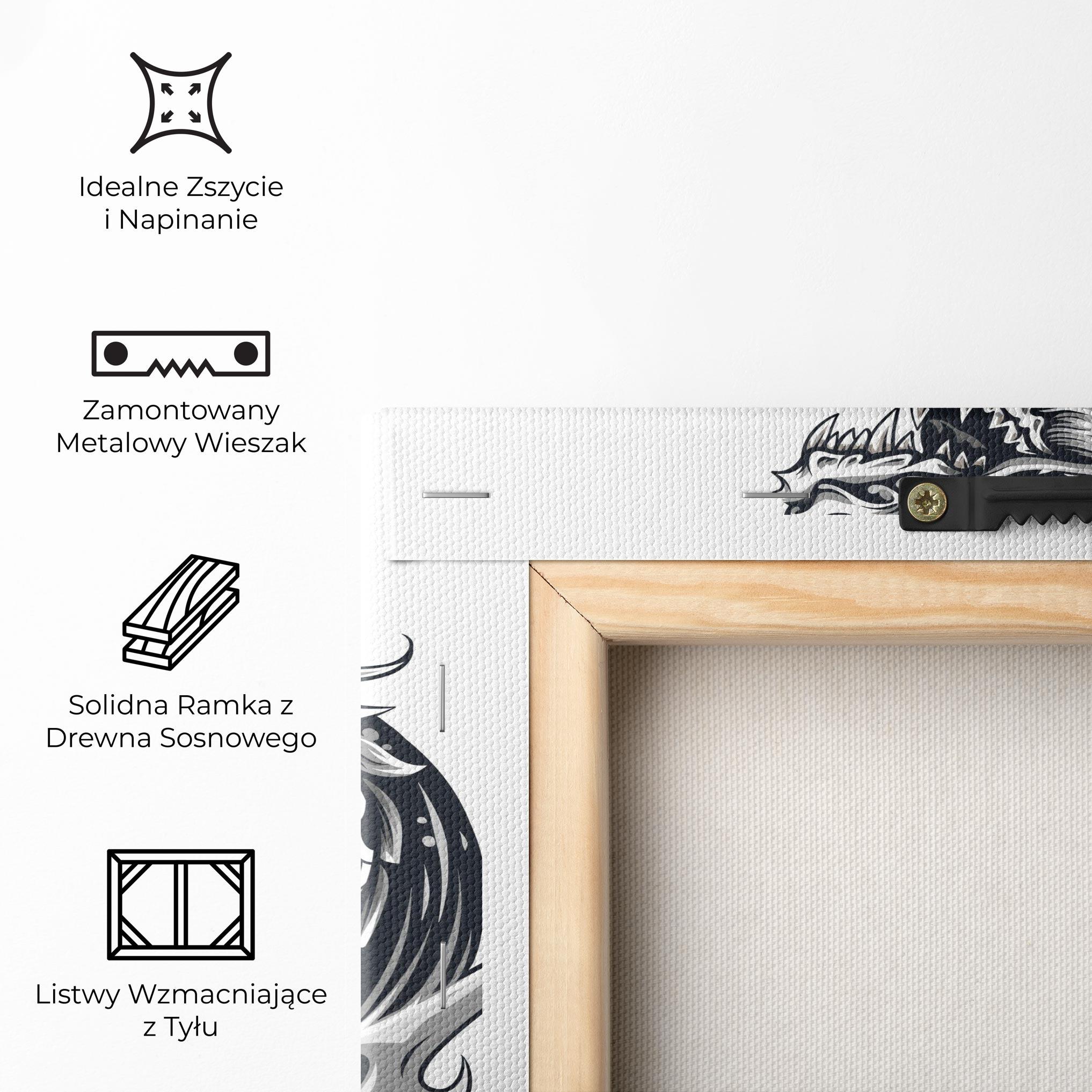 Obraz na Płótnie Dragon Line mockup 5