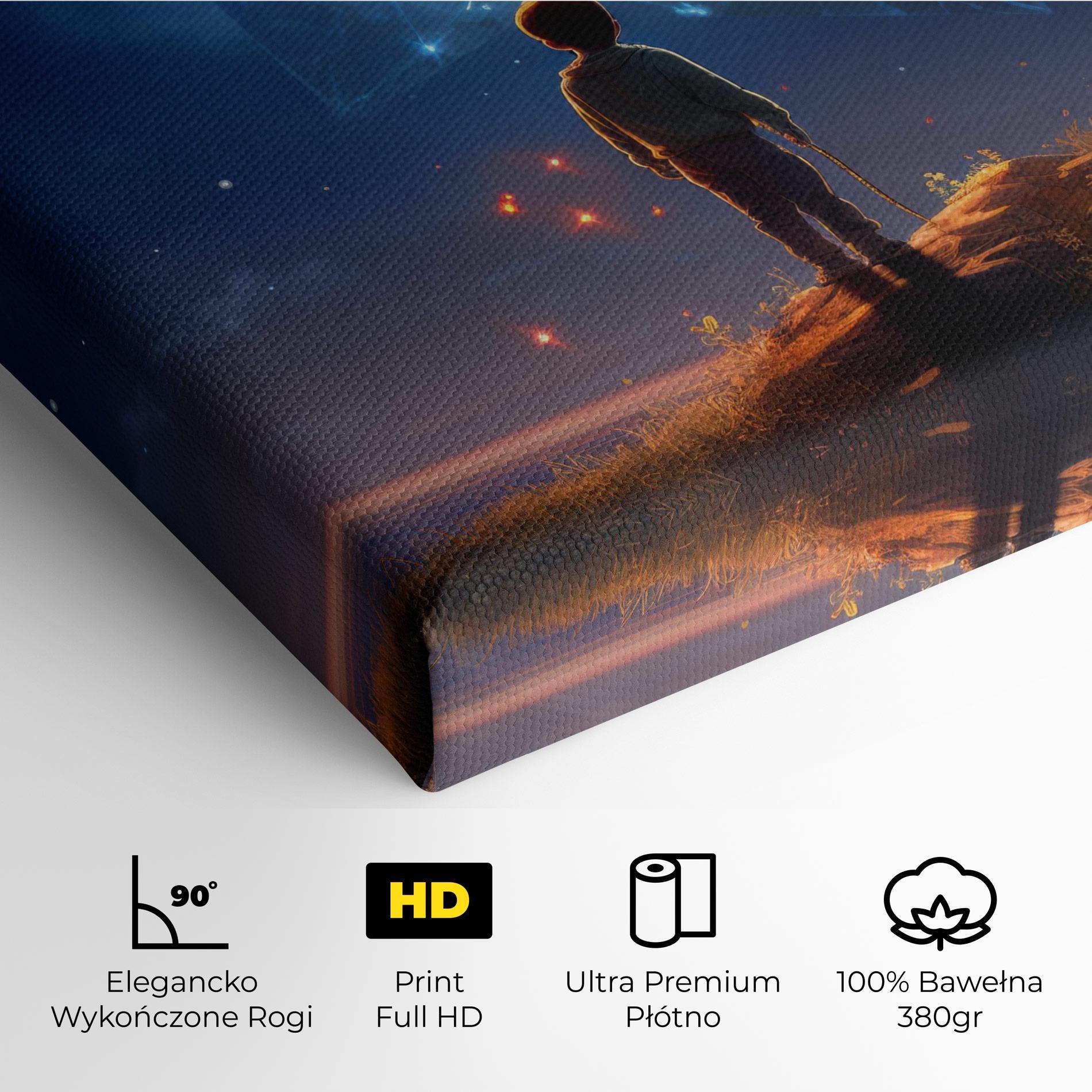 Obraz na Płótnie Blue Star Floating mockup 4