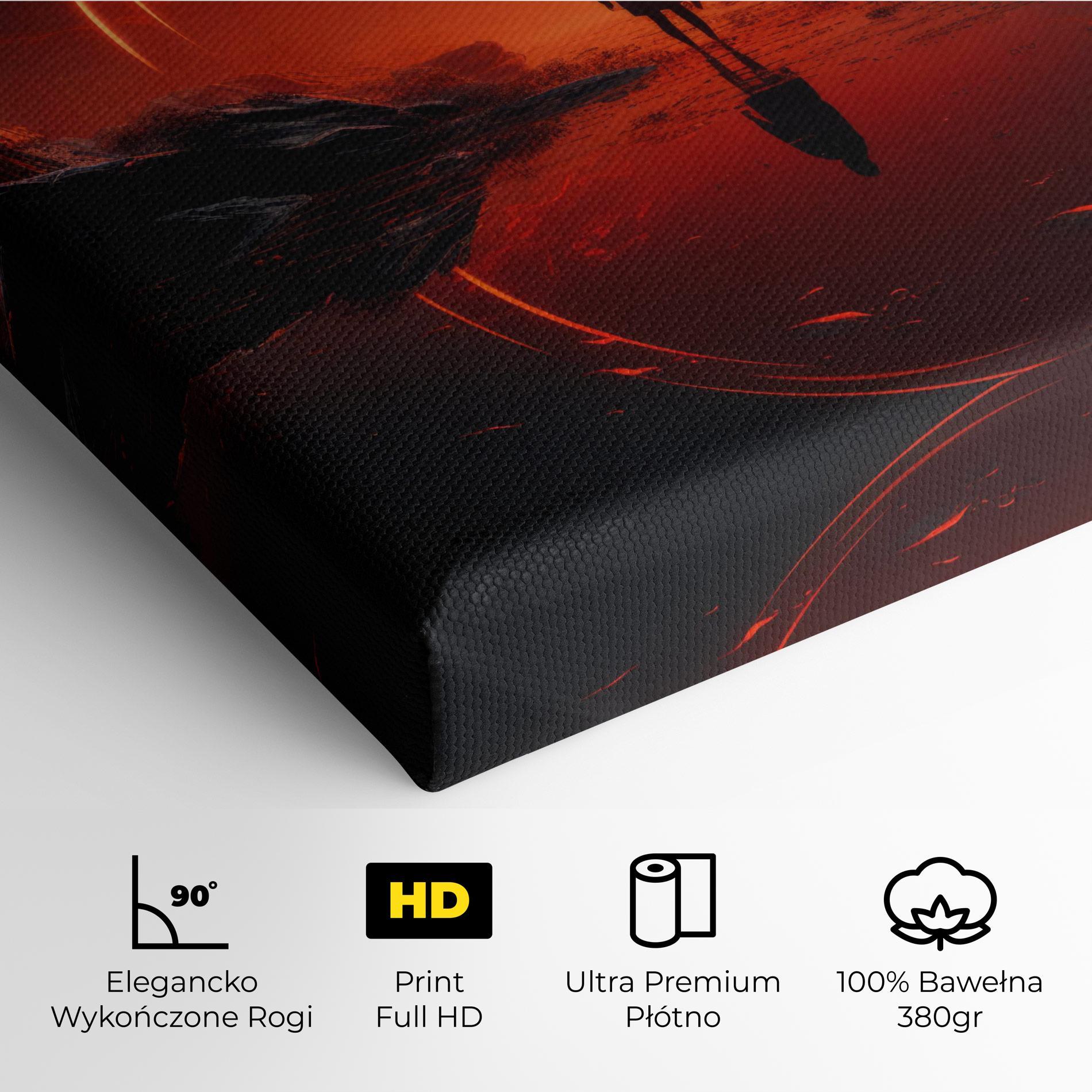 Obraz na Płótnie Man Orange Orb mockup 4