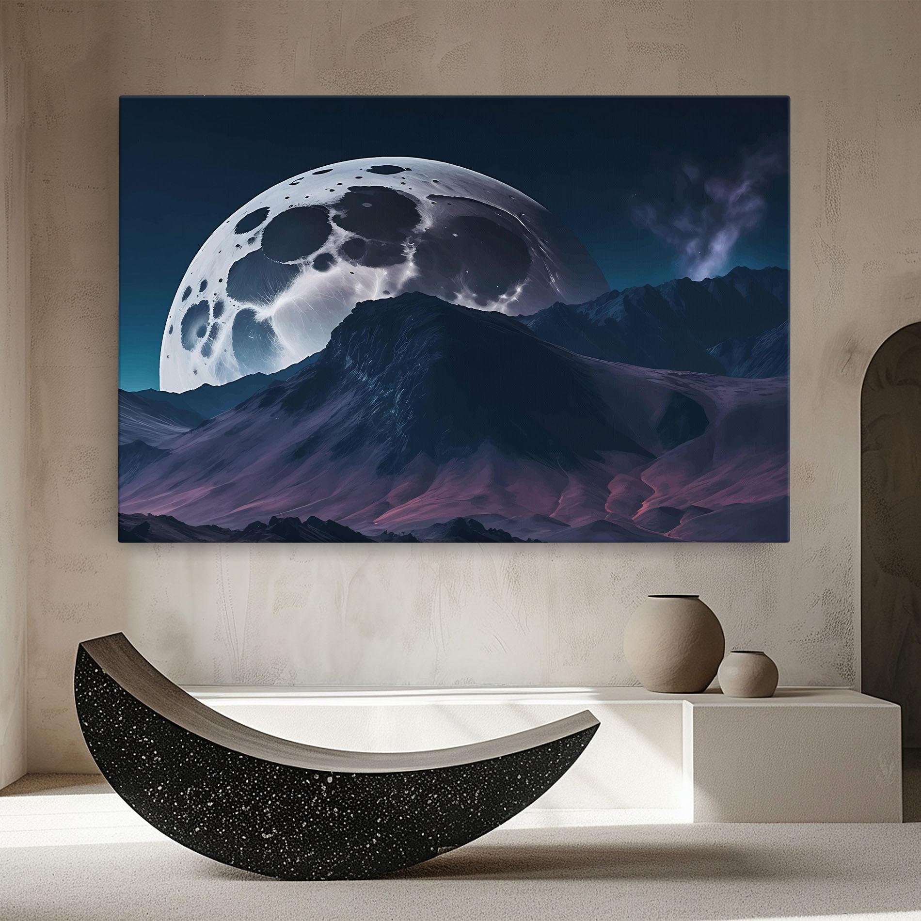 Obraz na Płótnie Full Moon Smoke mockup 8