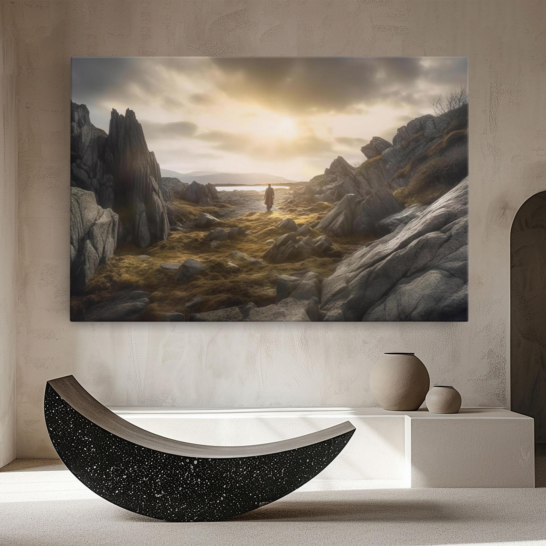 Obraz na Płótnie Rocky Area Man mockup 8