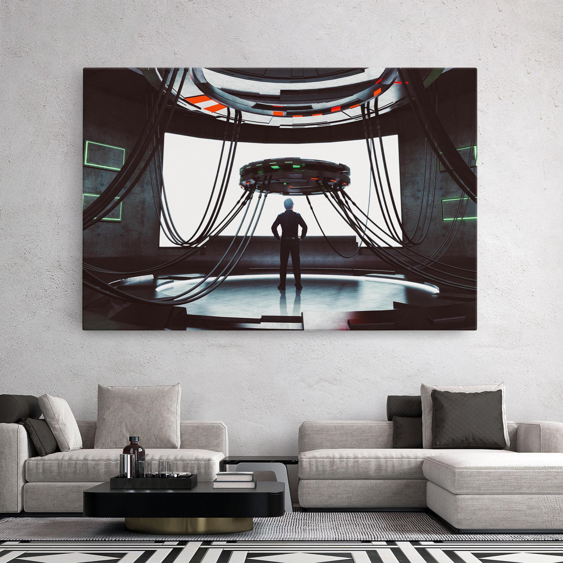 Obraz na Płótnie Cyber Chronicle mockup 2