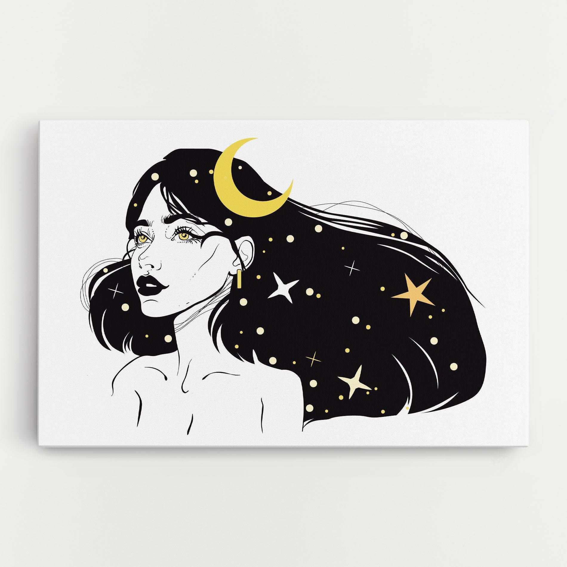 Obraz na Płótnie Night Witch mockup 0