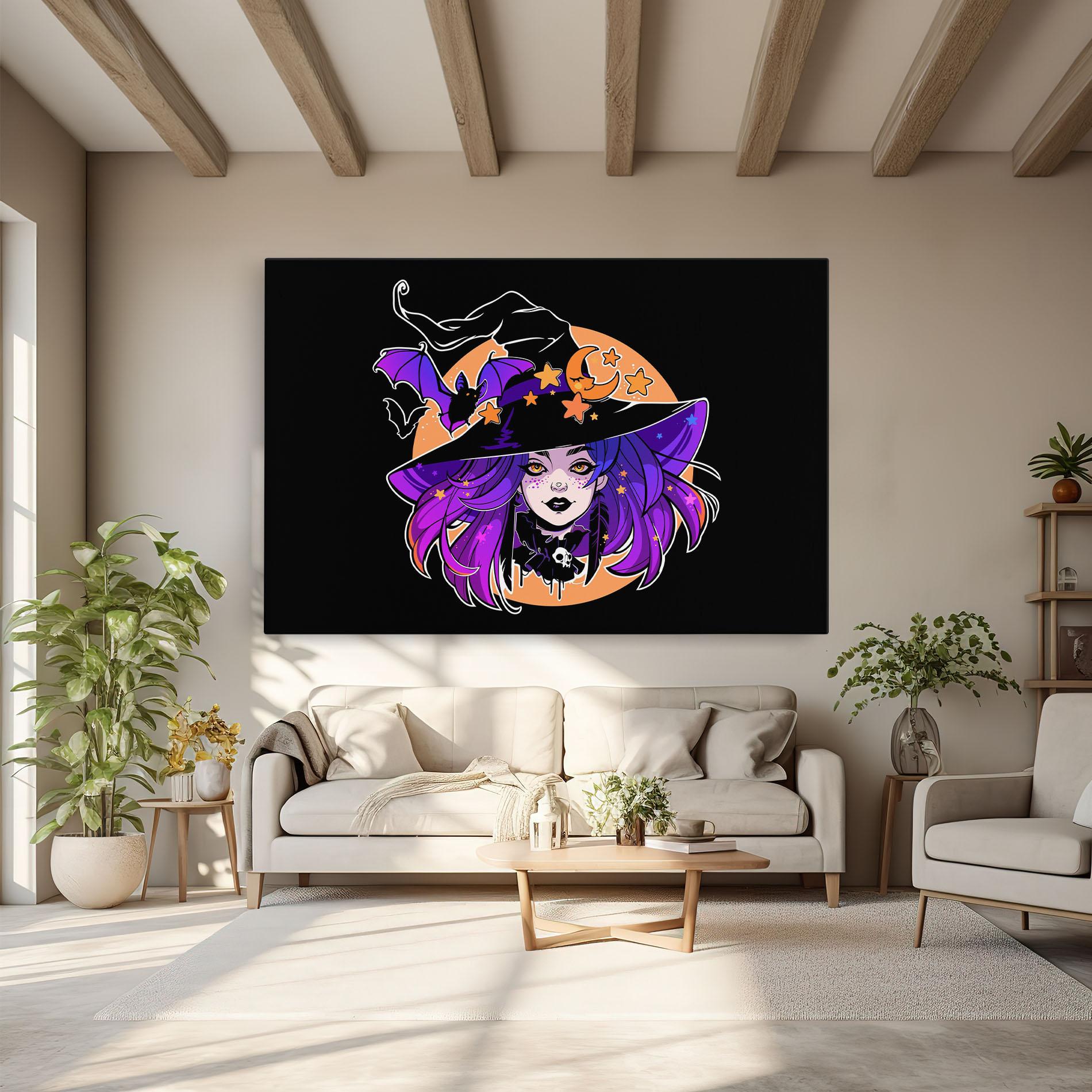 Obraz na Płótnie Purple Witch mockup 6