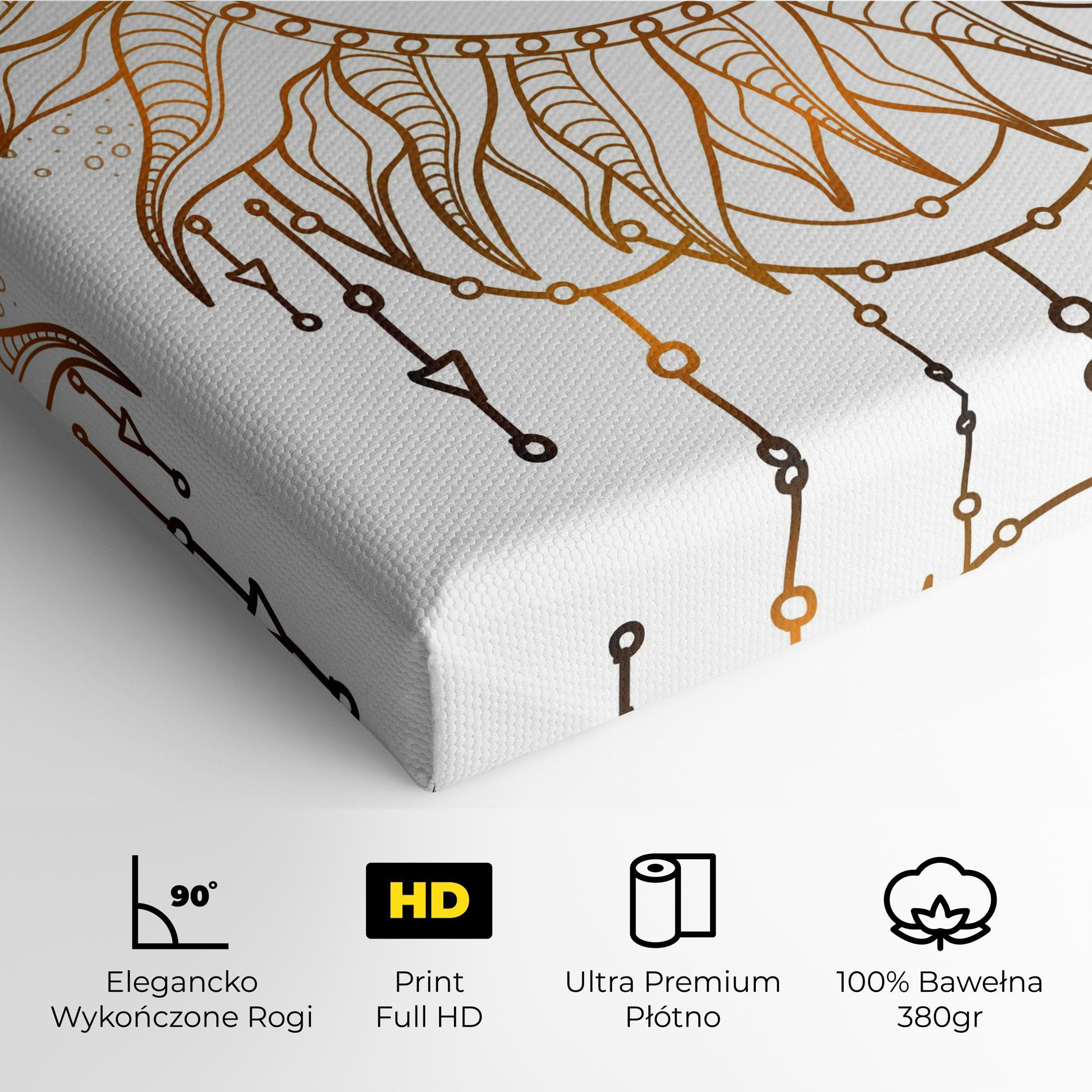 Obraz na Płótnie Gold Sun Face mockup 4