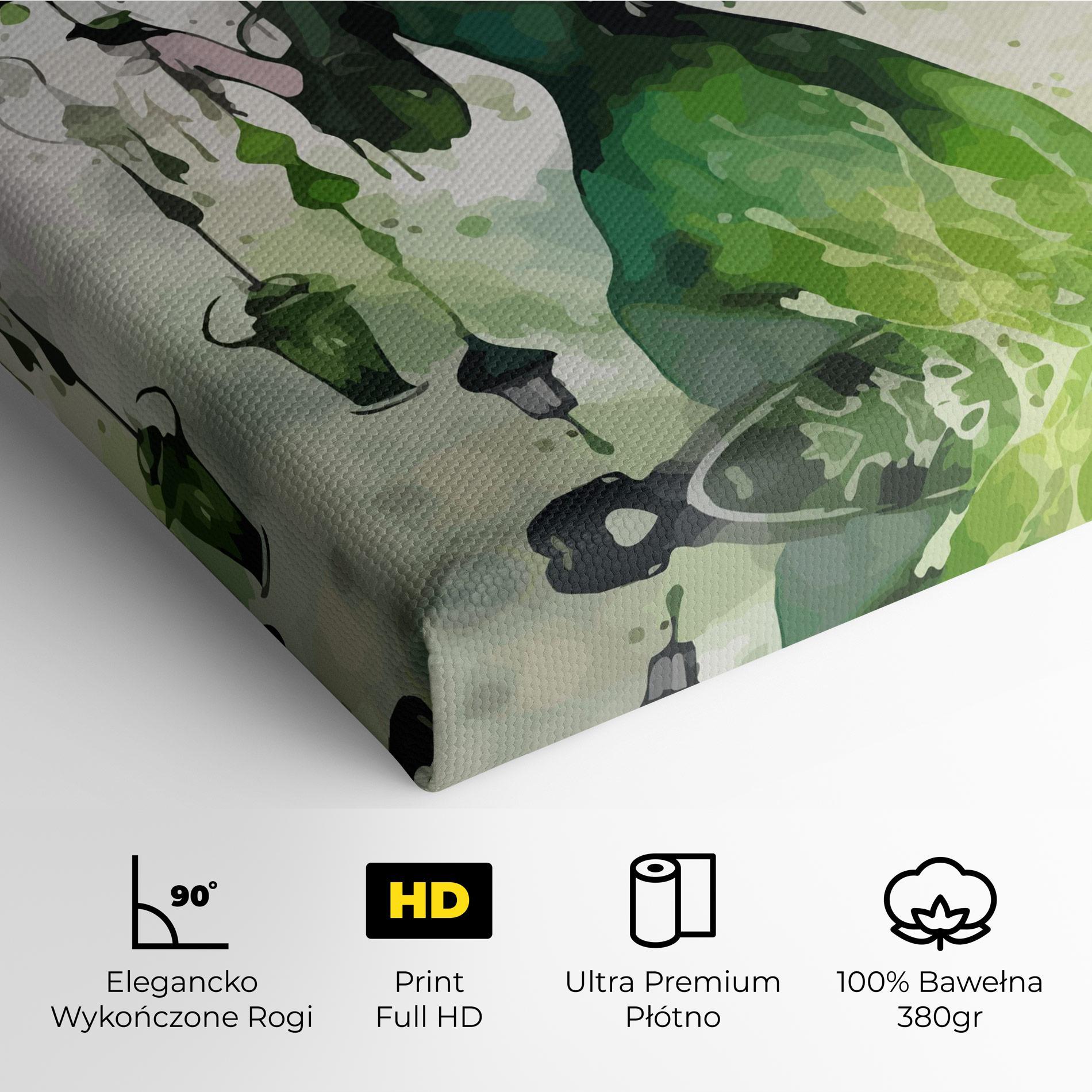 Obraz na Płótnie Green Light Witch mockup 4