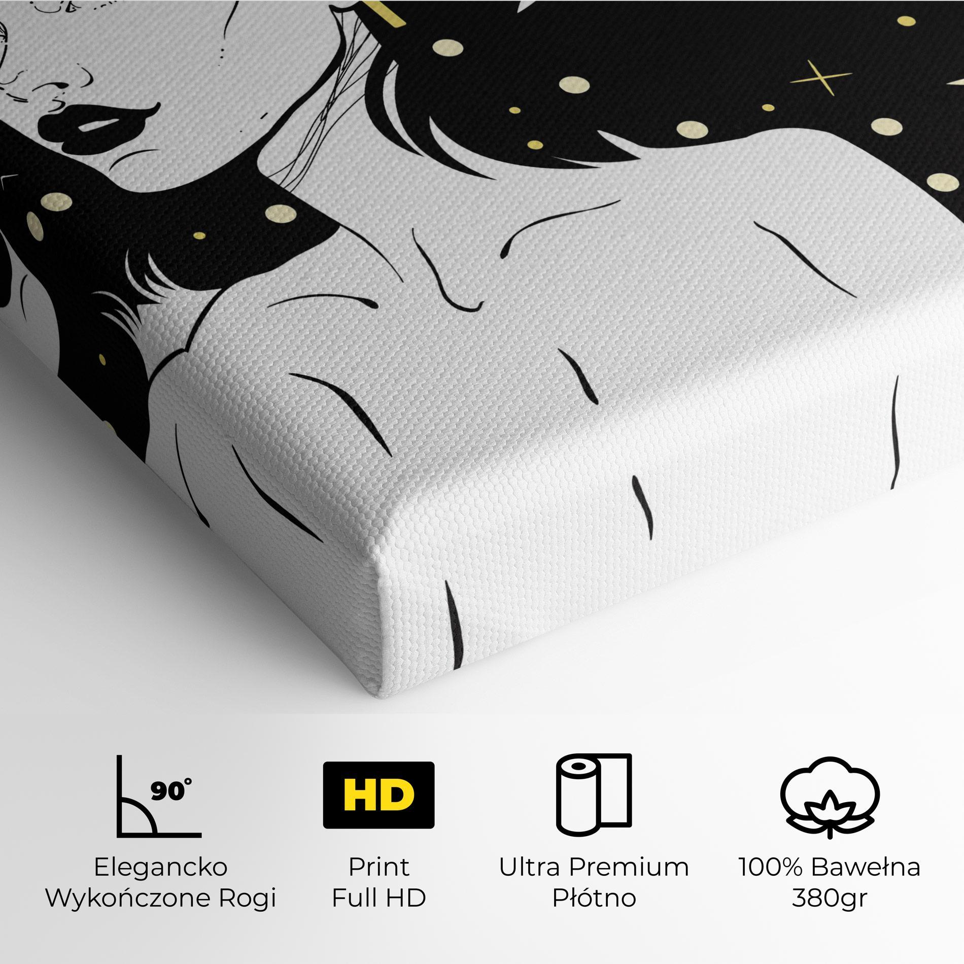 Obraz na Płótnie Night Witch mockup 4