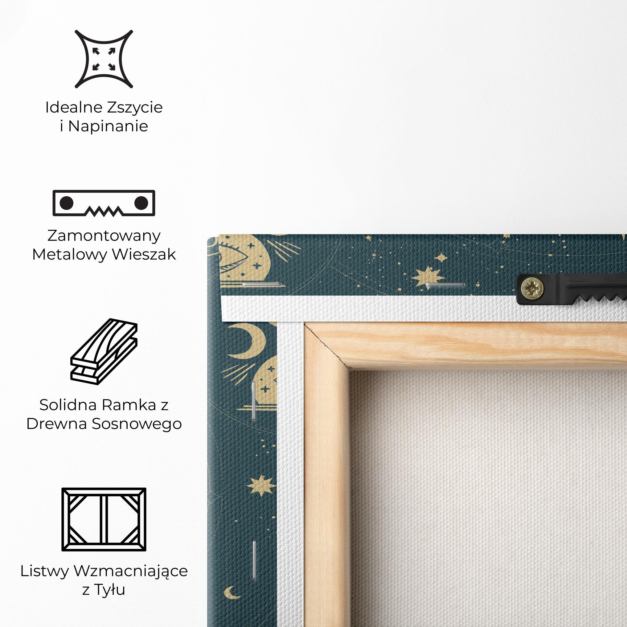 Obraz na Płótnie Sun Face Magic mockup 5