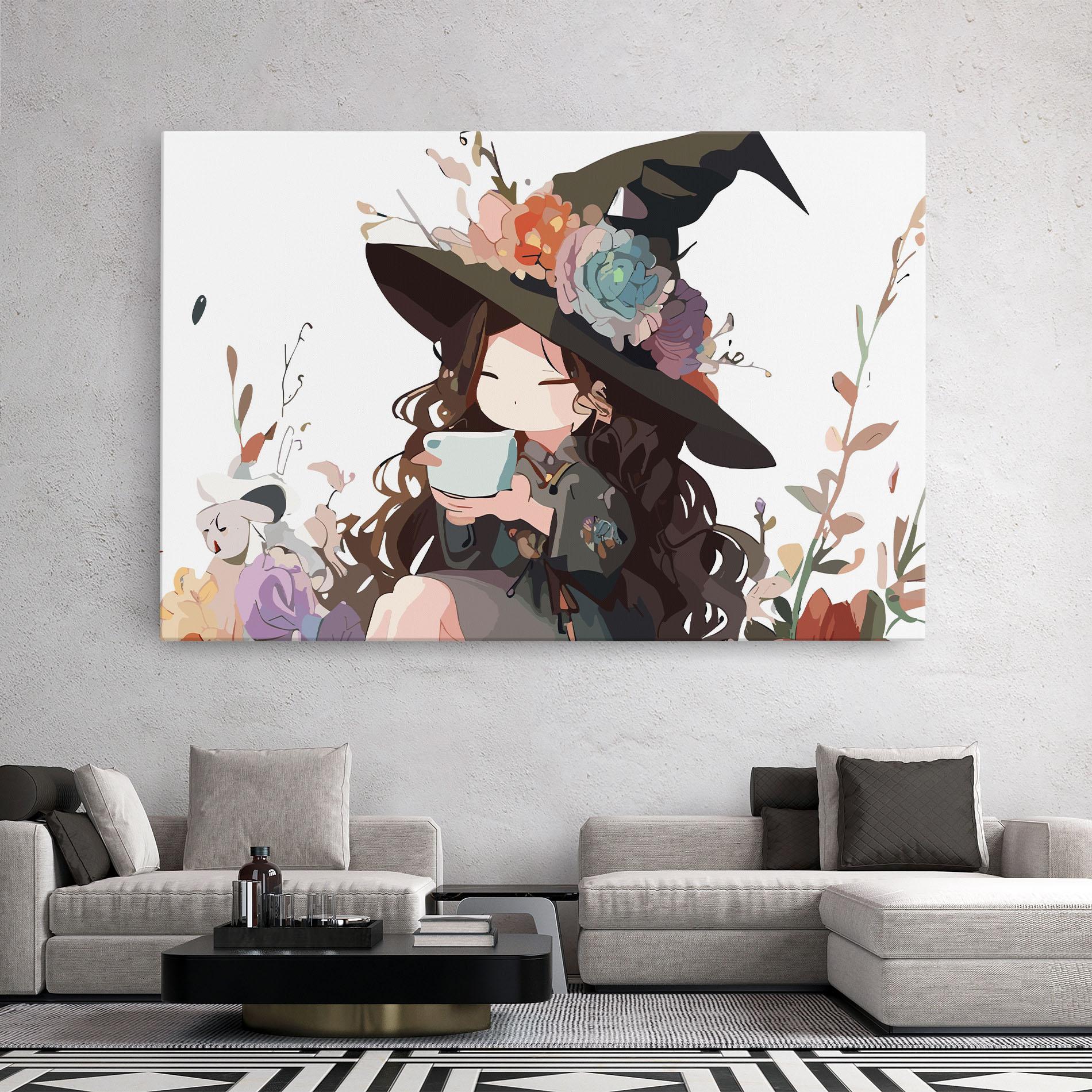 Obraz na Płótnie Cute Witch mockup 2