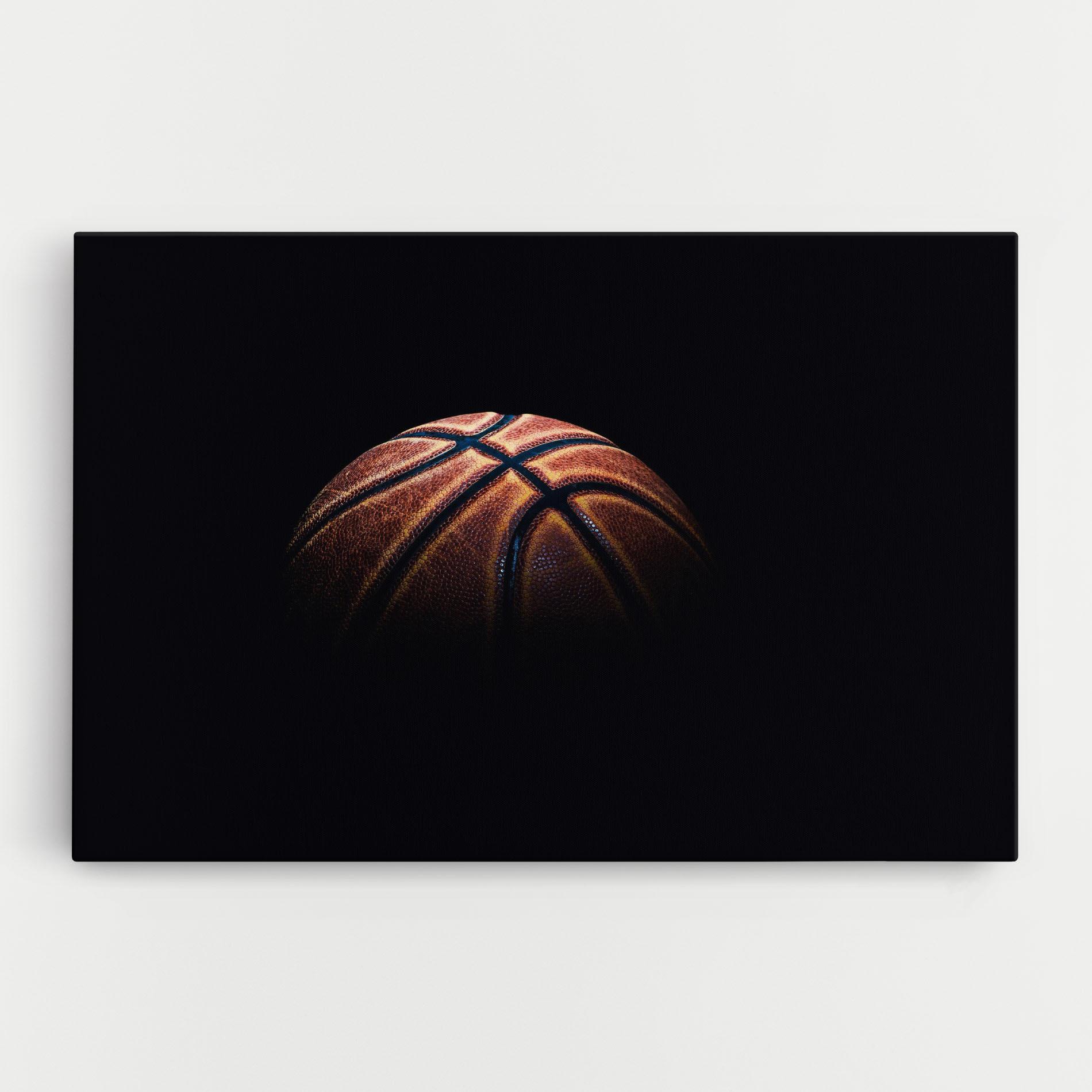 Obraz na Płótnie Basketball Ball In Dark mockup 0