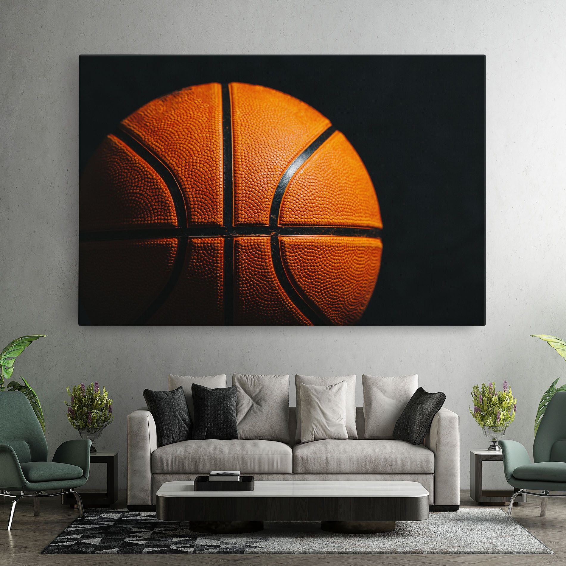 Orange Basketball mockup 7