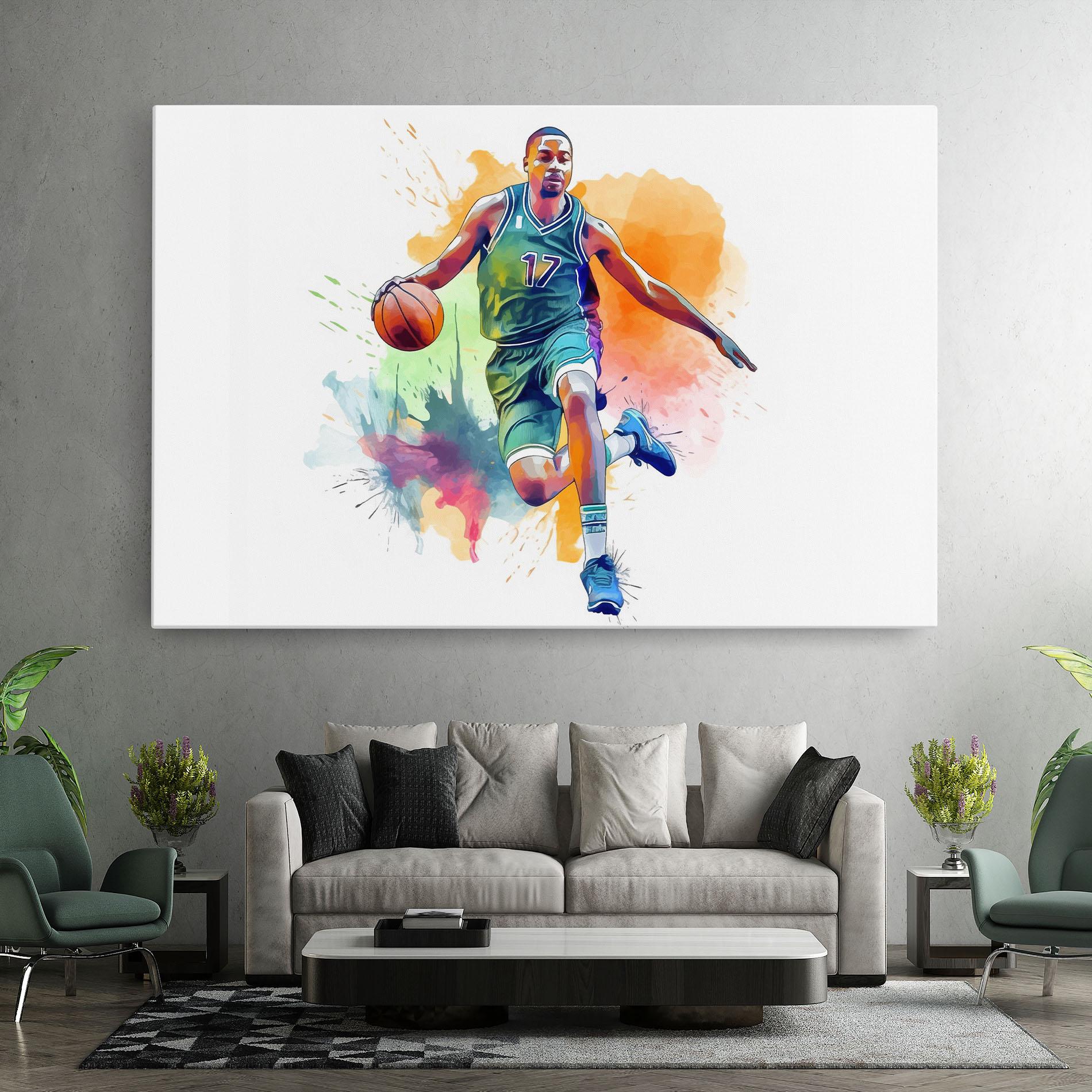 Obraz na Płótnie Playing Basket mockup 7