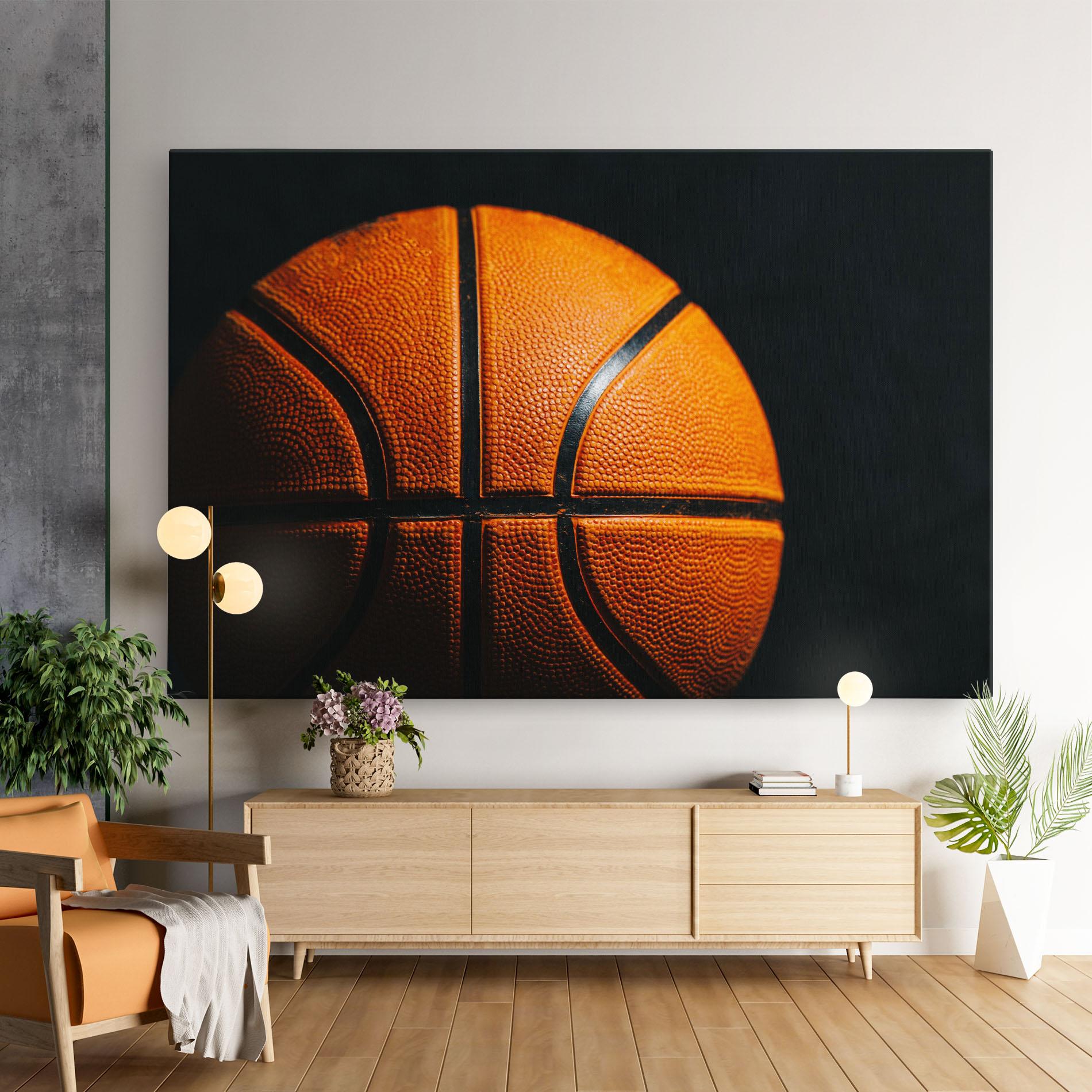Obraz na Płótnie Orange Basketball mockup 9